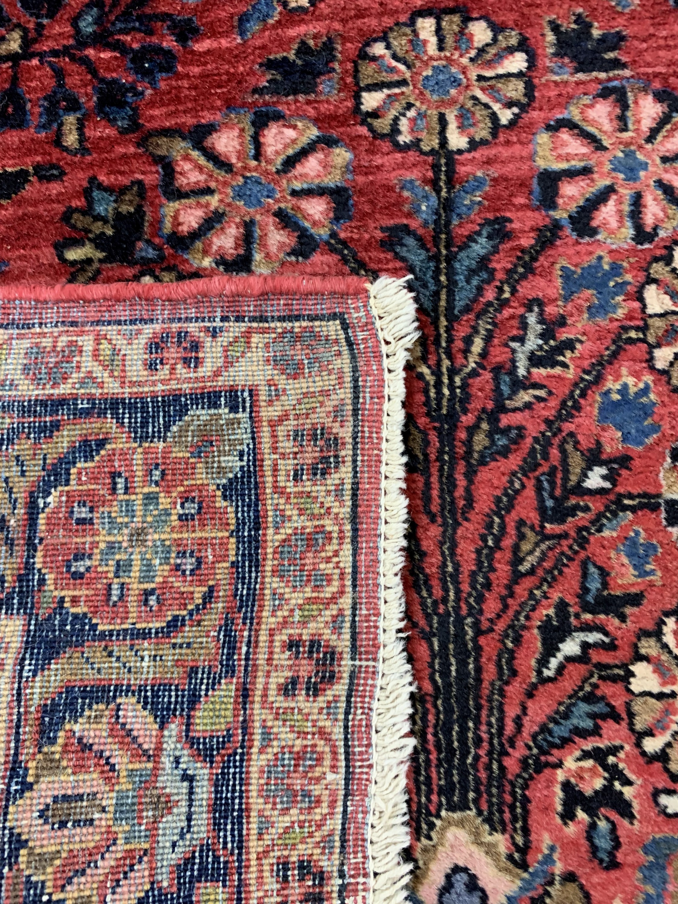 Detail d: Us Re-Omport Sarogh, Persien, Anfang 20.Jhd, Wolle auf Baumwolle, ca. 155 x 104 cm,EHZ: 2
