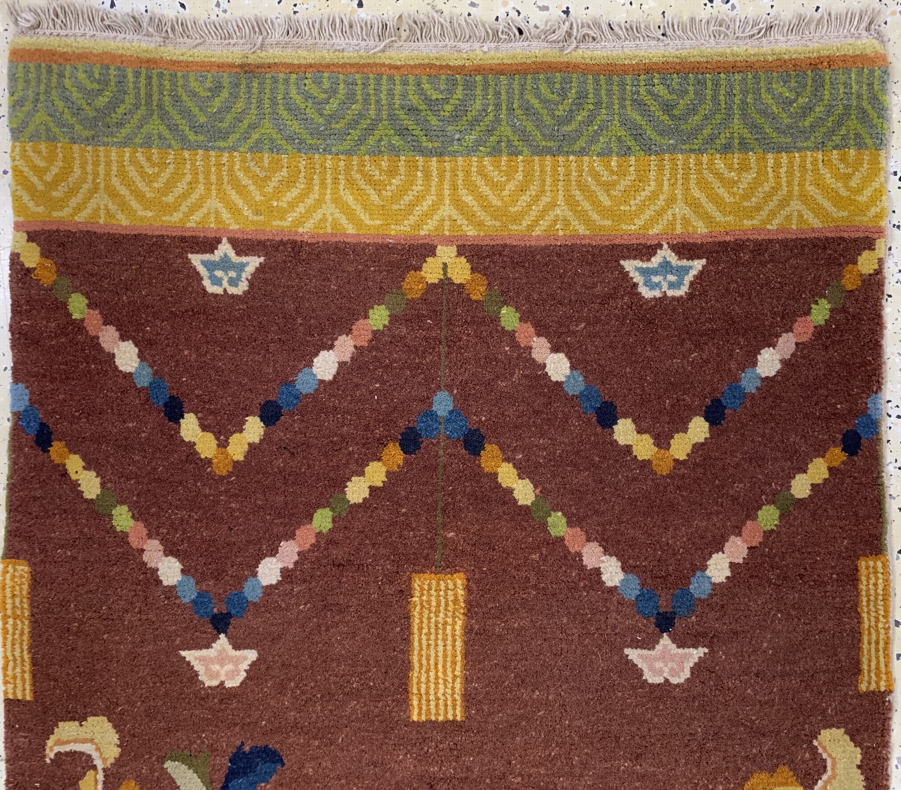 Detail a: "Säulenteppich"antik, China, um 1900, Wolleauf Baumwolle, ca. 240 x 80 cm, EHZ: 2