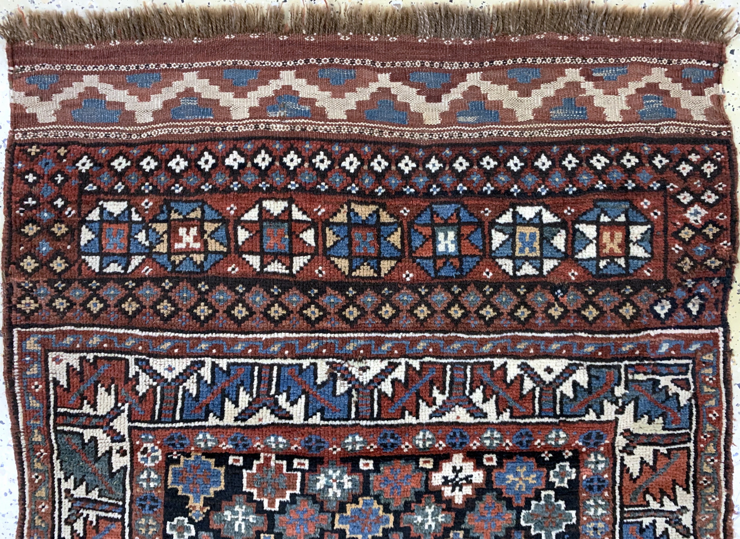 Detail a: Weramin"Taschenfront"antik, Persien, um 1900, Wolle auf Wolle, ca. 108 x 98 cm, EHZ: 2