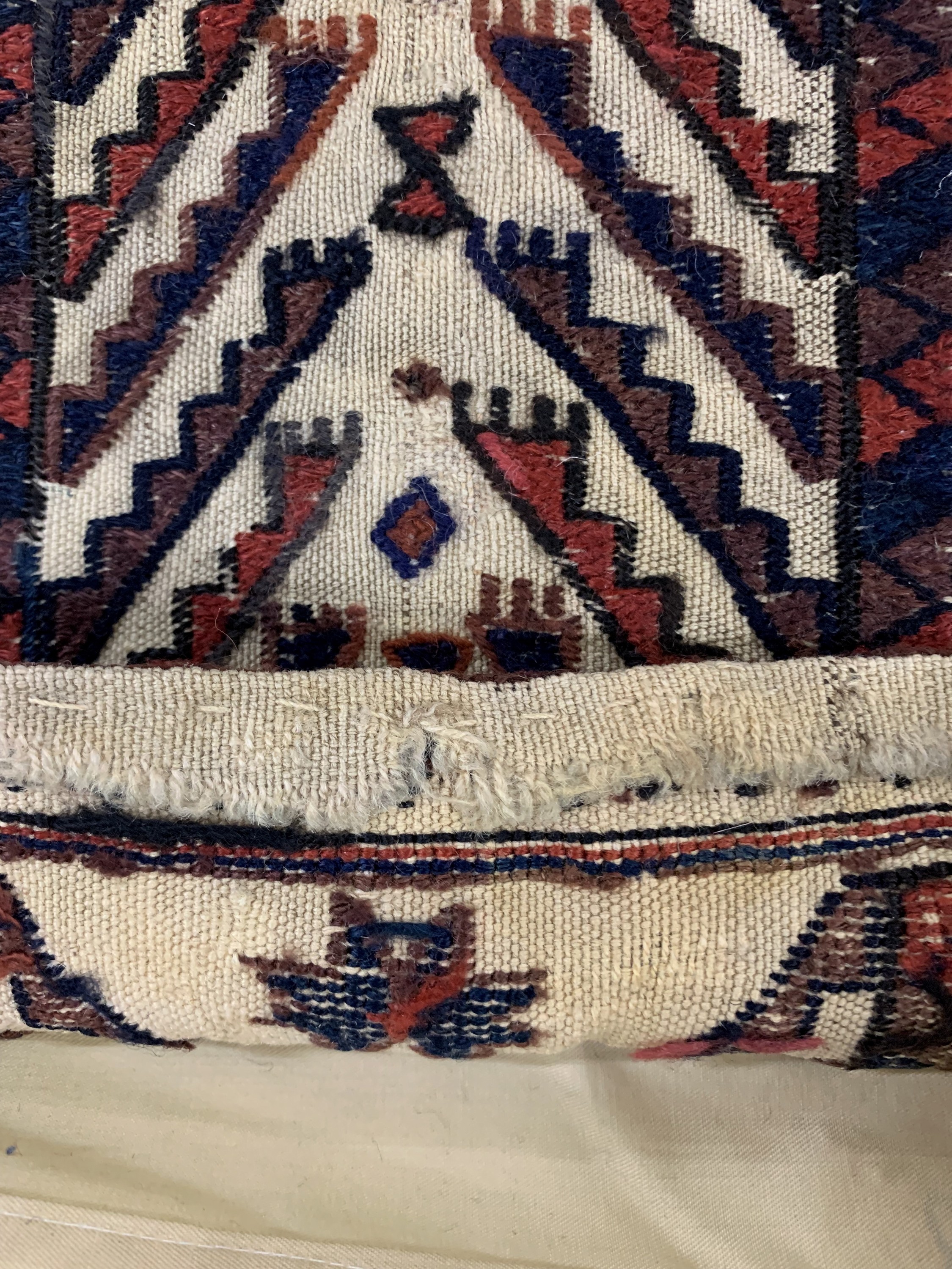 Detail d: 2 "Salztasche", Persien, Anfang 20.Jhd, Wolle auf Wolle, ca. 84 x 42 cm, EHZ: 3