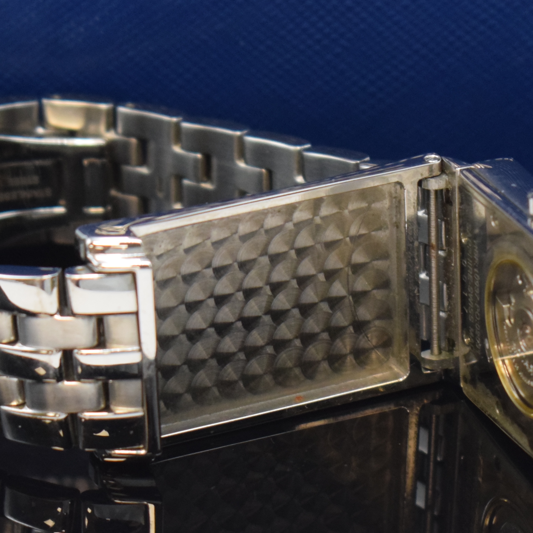Detail c: ROTARY Herrenarmbanduhr Serie Elite Referenz 10937, Schweiz um 2005, Automatik, ausklappbares Wendegeh. in Stahl inkl. orig. Gliederband m. dopp. ...