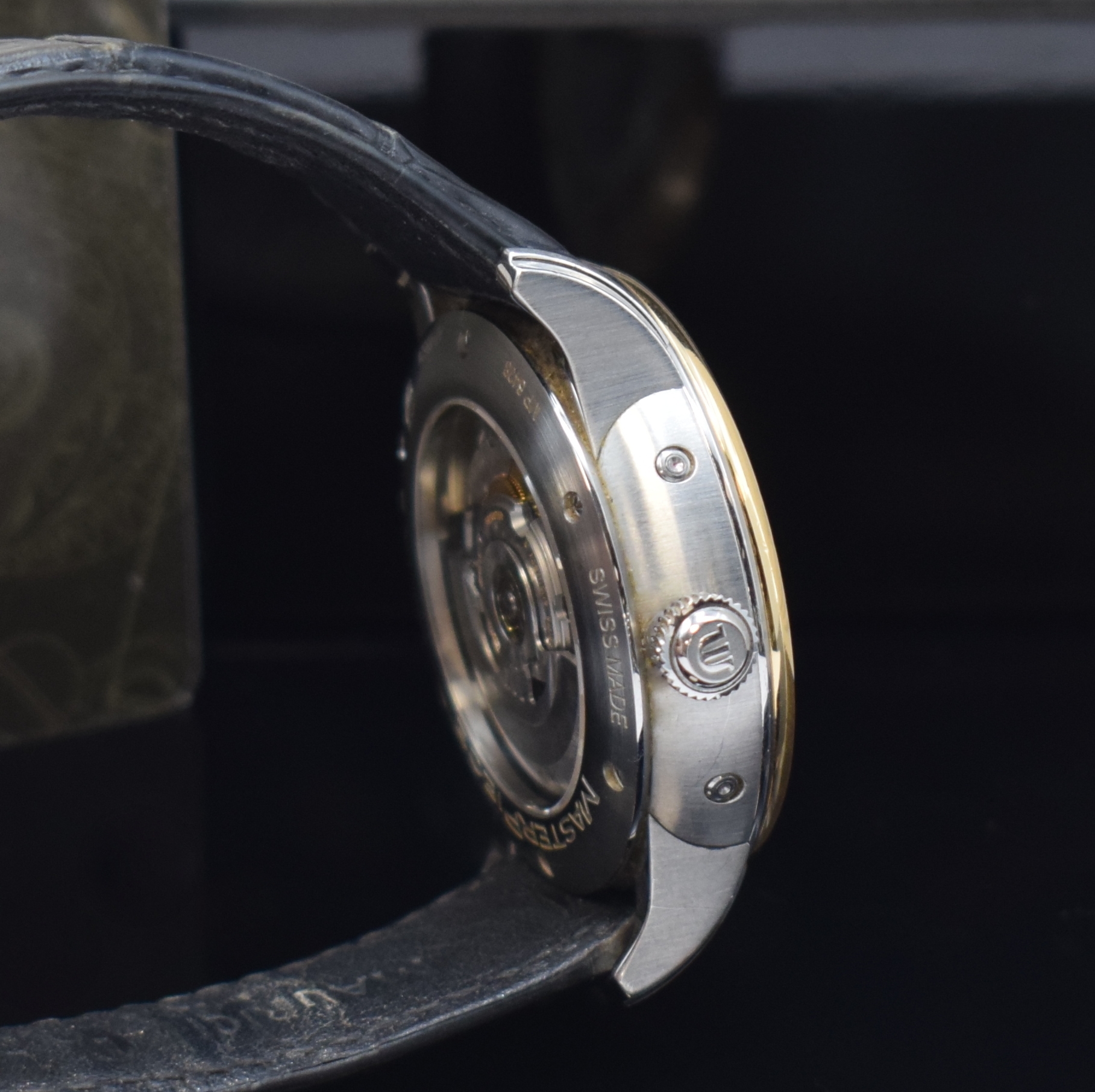 Detail c: MAURICE LACROIX Herrenarmbanduhr aus der Masterpiece Serie Modell Phase De Lune Referenz MP 6428, Automatik, Schweiz um 2013, Edelstahl/Gold ...