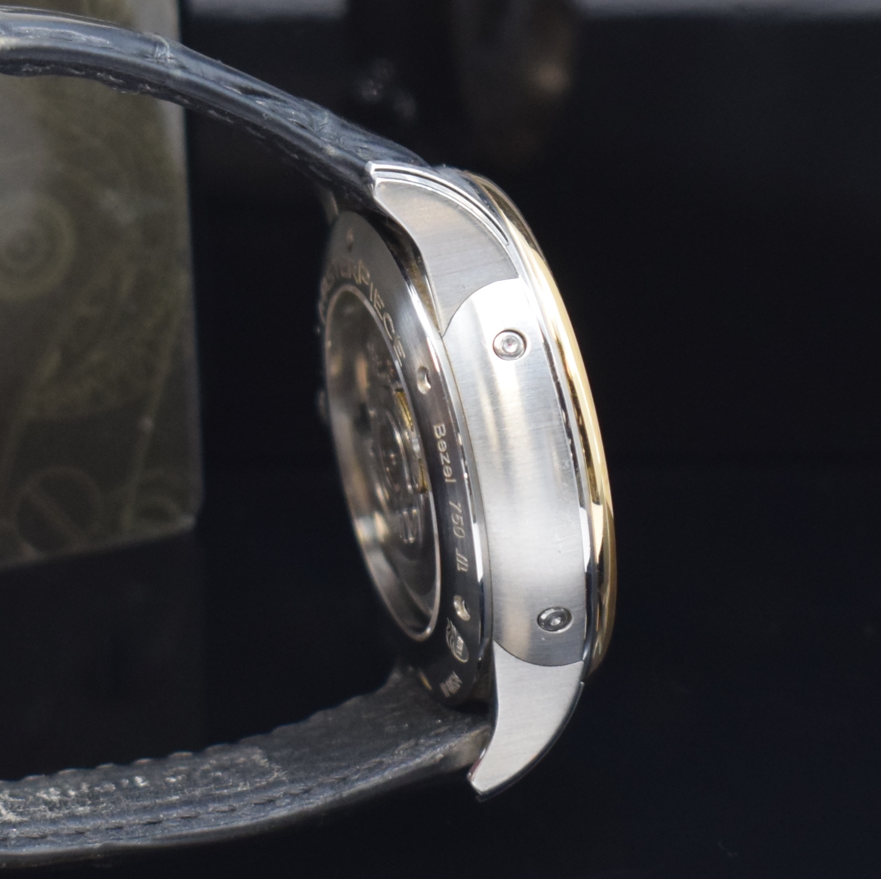 Detail d: MAURICE LACROIX Herrenarmbanduhr aus der Masterpiece Serie Modell Phase De Lune Referenz MP 6428, Automatik, Schweiz um 2013, Edelstahl/Gold ...
