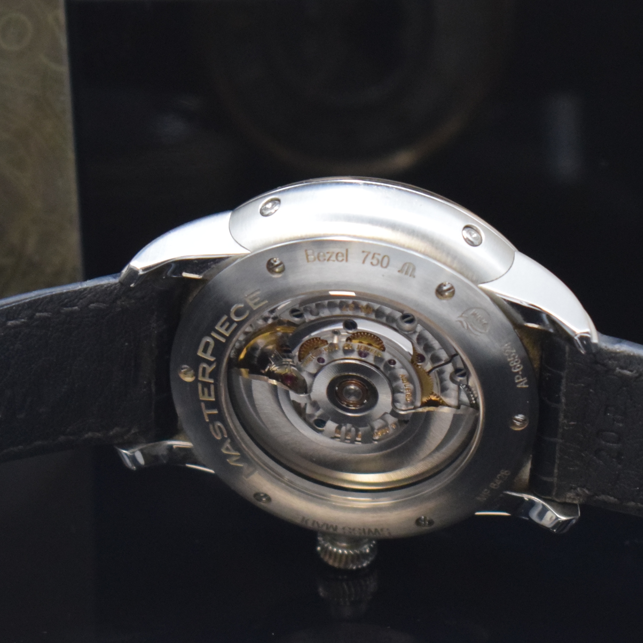 Detail f: MAURICE LACROIX Herrenarmbanduhr aus der Masterpiece Serie Modell Phase De Lune Referenz MP 6428, Automatik, Schweiz um 2013, Edelstahl/Gold ...