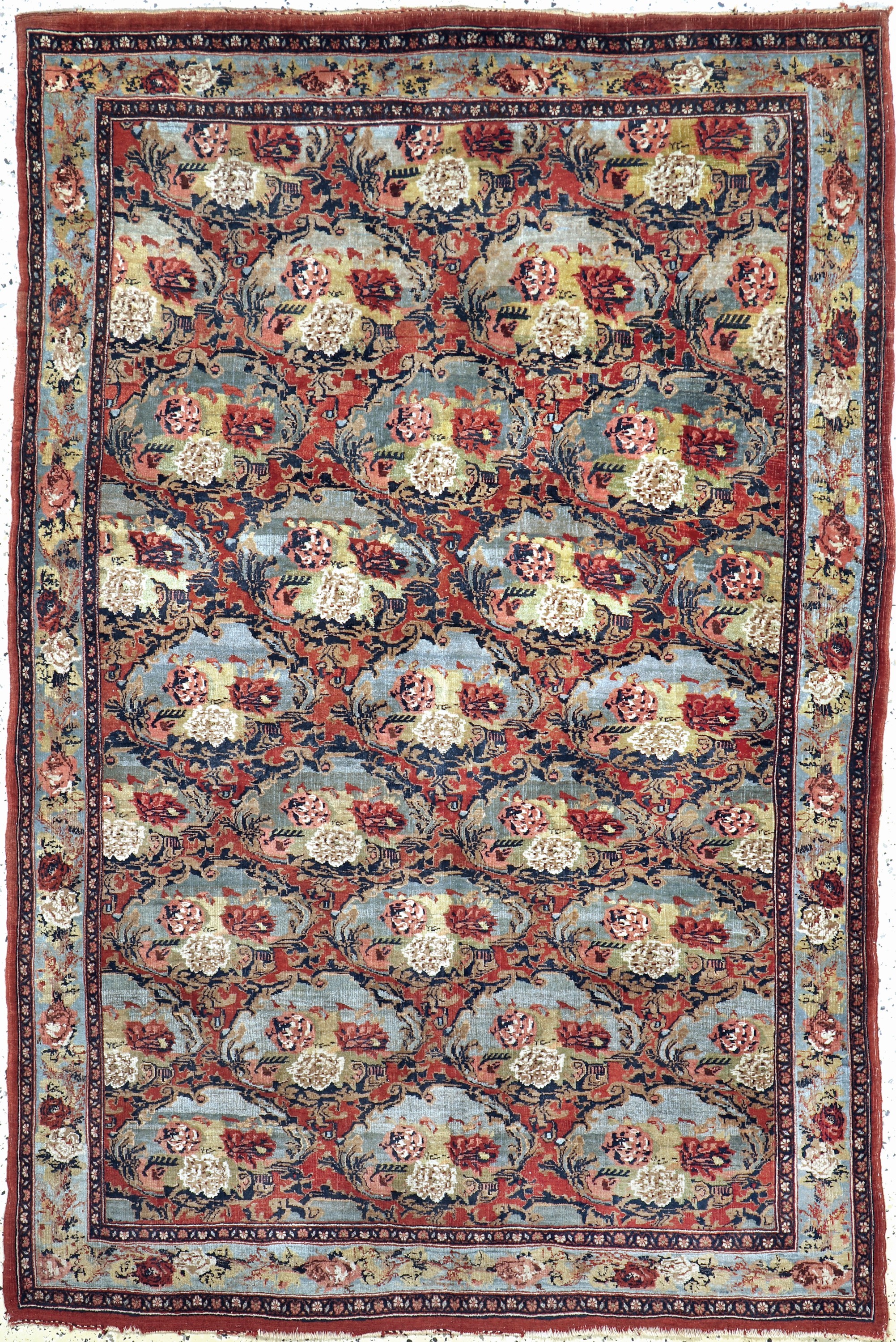 Antiker Bidjar Gol-Farang, Persien, um 1900, Wolle auf Baumwolle, ca. 211 x 142 cm, EHZ: 3