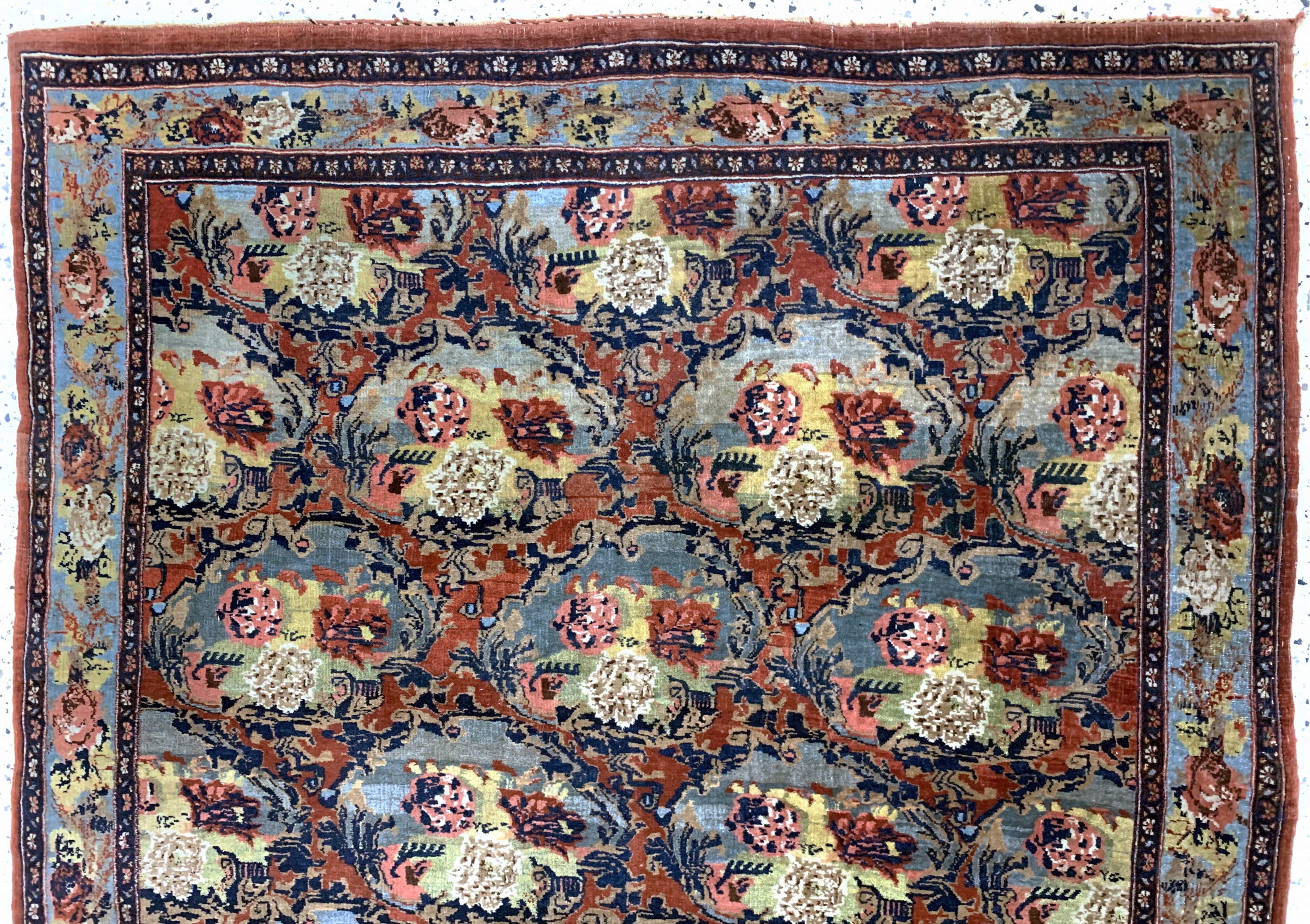 Detail a: Antiker Bidjar Gol-Farang, Persien, um 1900, Wolle auf Baumwolle, ca. 211 x 142 cm, EHZ: 3
