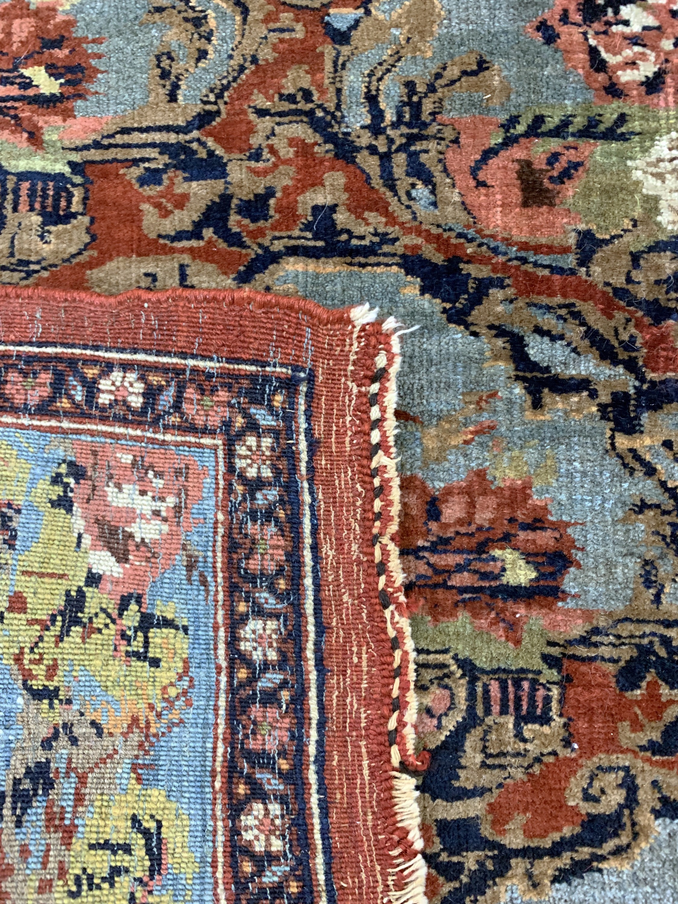 Detail e: Antiker Bidjar Gol-Farang, Persien, um 1900, Wolle auf Baumwolle, ca. 211 x 142 cm, EHZ: 3