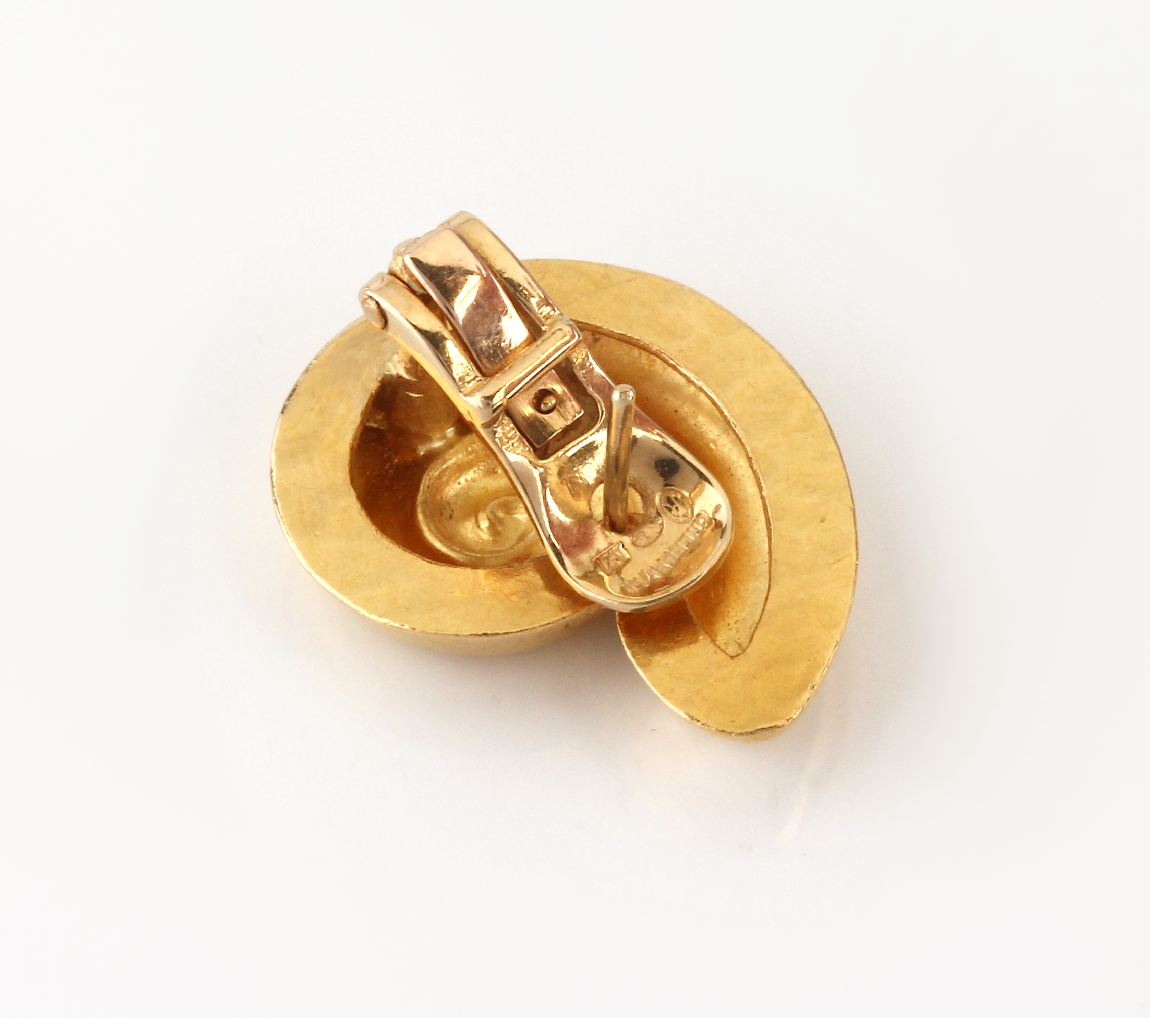 Detail b: Paar 18 kt Gold ILIAS LALAOUNIS Ohrstecker, GG 750/000, Arbeit des bekannten griechischen Goldschmieds, zu seinen Kunden gehörten u.a. Jackie ...