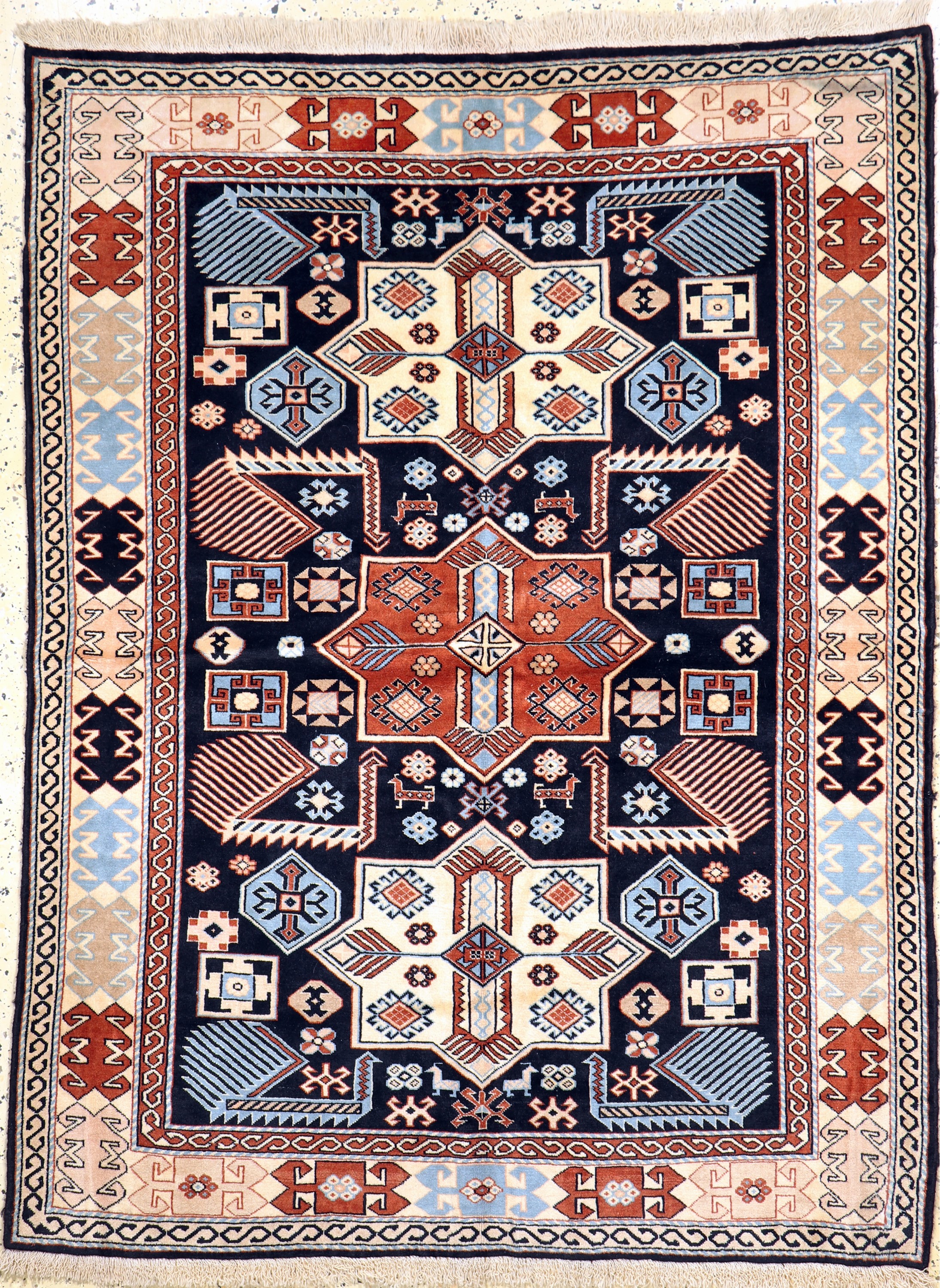 Ghochan fein, Persien, Neuwertig, Wolle aufWolle, ca. 177 x 137 cm, EHZ: 2