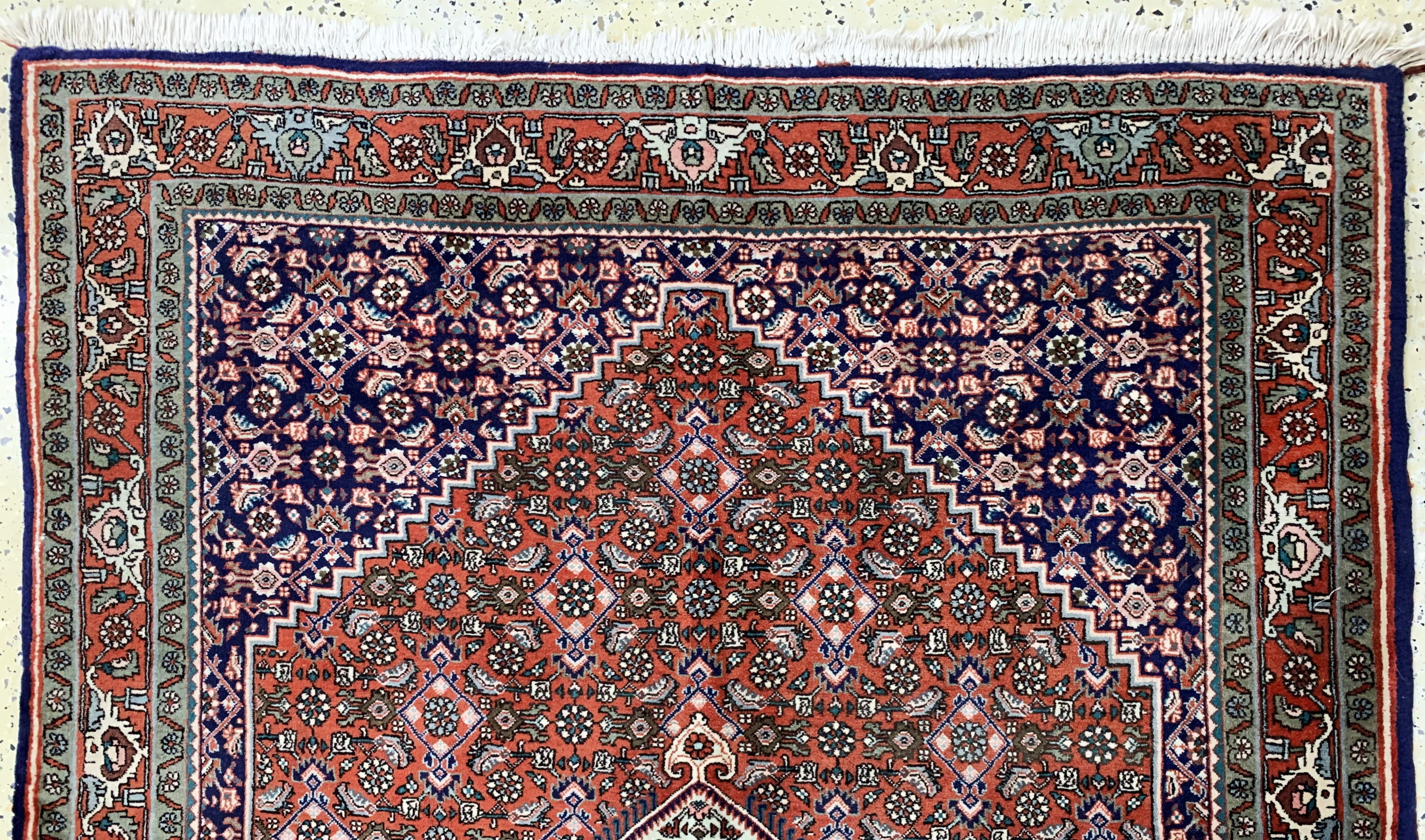 Detail a: Bidjar, Persien, Ende 20.Jhd, Wolle auf Baumwolle, ca. 216 x 143 cm, EHZ: 2