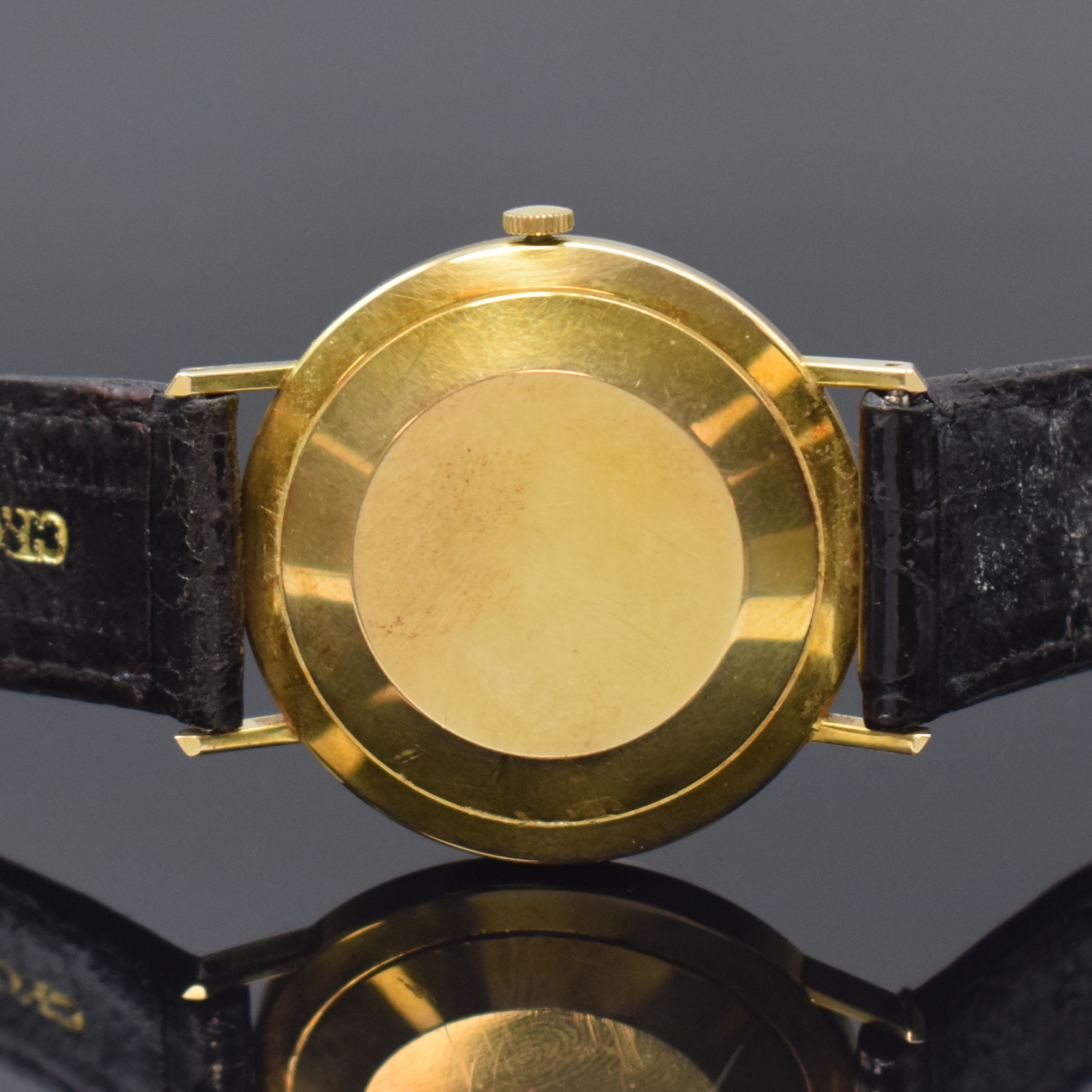 Detail c: ANKRA Armbanduhr in GG 585/000, Schweiz um 1965, Automatik, Boden aufgedr., strukturiertes Zifferbl. m. aufges. Std.-Ind., gold. Zeiger, Datum b. 3, ...