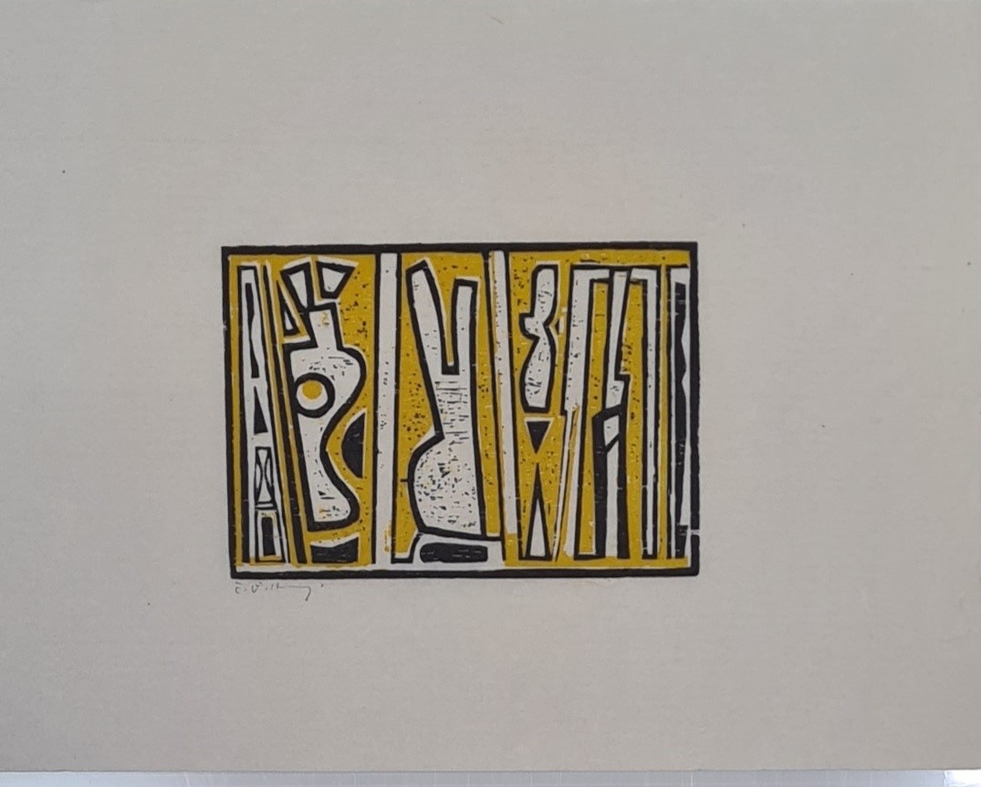 Detail b: Emil Bert Hartwig, 1907 Marl-Sinsen-1996 Freinsheim, 4 Farbholzschnitte auf Japanpapier, je handsigniert, in verschiedenenFormaten, Motive durch die ...