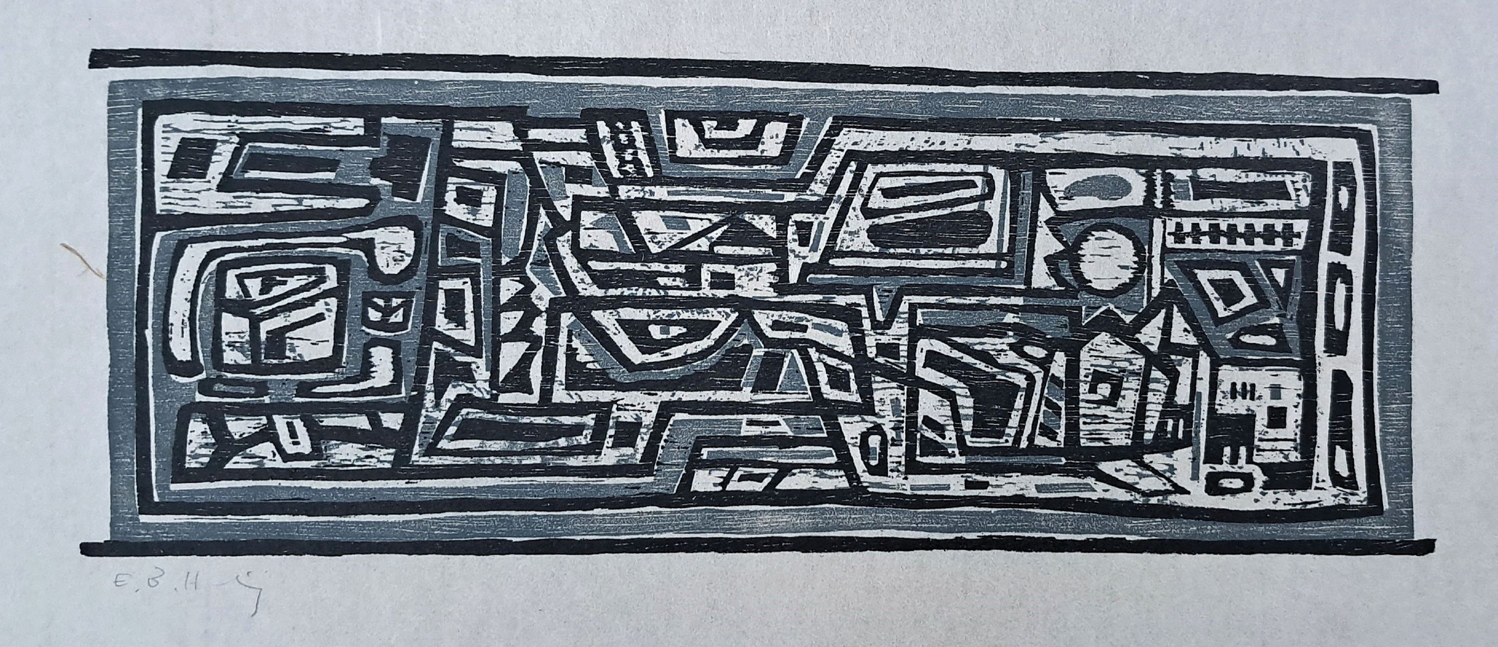 Detail a: Emil Bert Hartwig, 1907 Marl-Sinsen-1996 Freinsheim, 4 Farbholzschnitte auf Japanpapier, je handsigniert, in verschiedenenFormaten, Motive durch die ...
