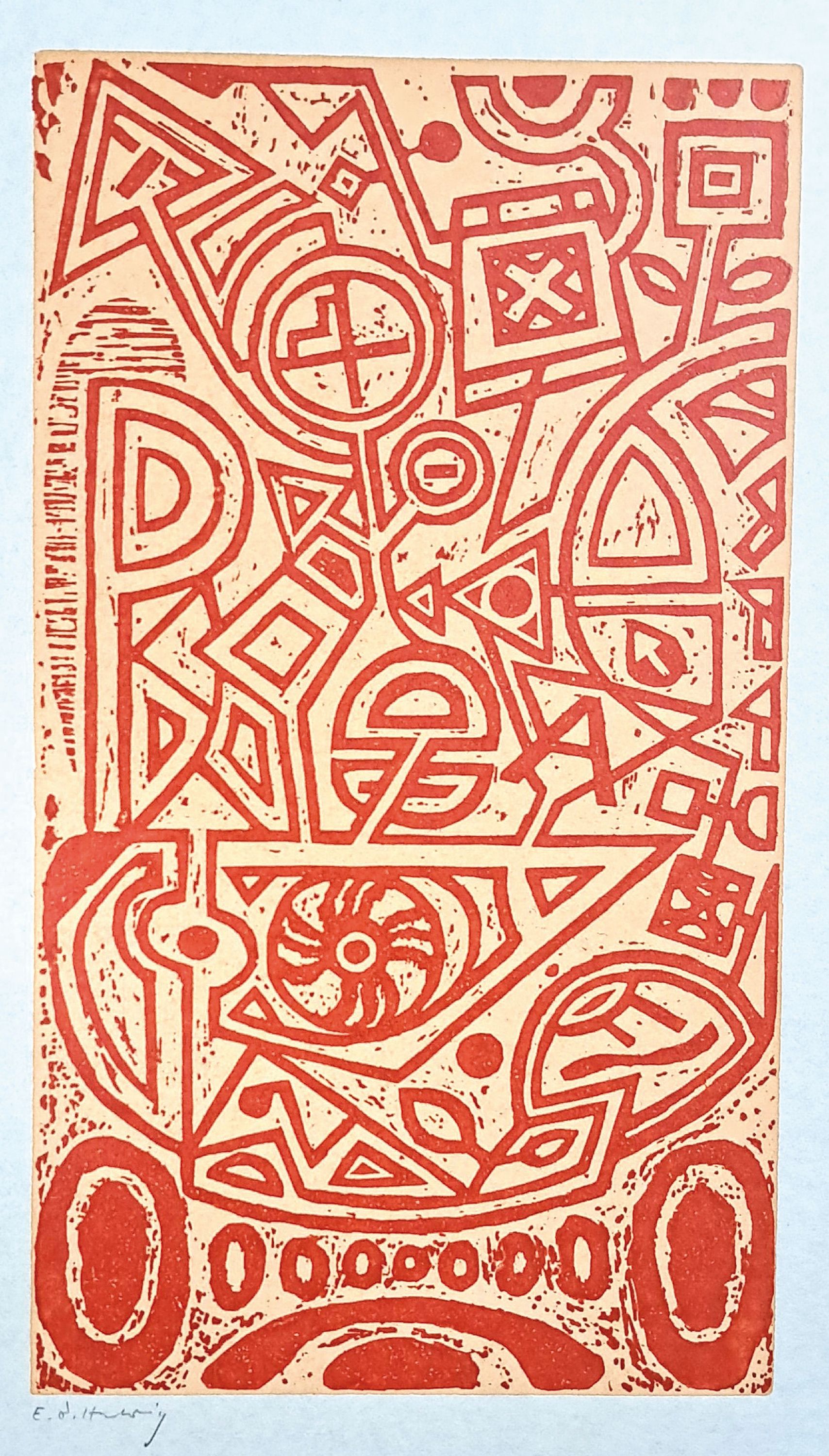 Detail b: Emil Bert Hartwig, 1907 Marl-Sinsen-1996 Freinsheim, 4 Farbholzschnitte auf Japanpapier, je handsigniert, in verschiedenenFormaten, Motive durch die ...