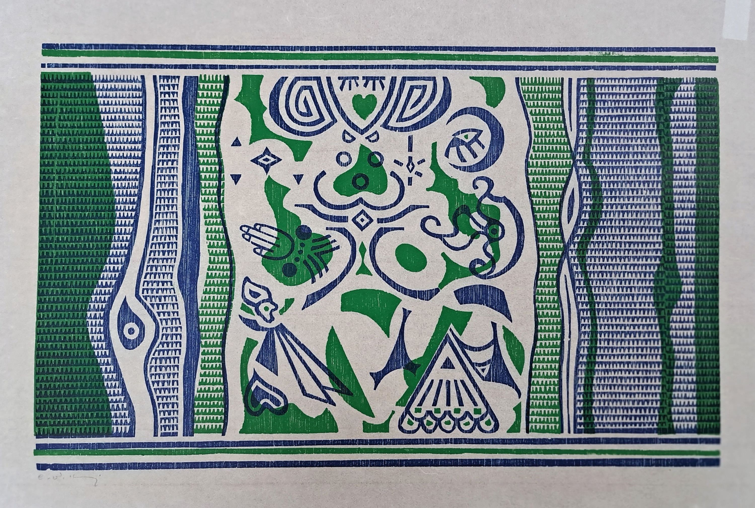 Detail c: Emil Bert Hartwig, 1907 Marl-Sinsen-1996 Freinsheim, 4 Farbholzschnitte auf Japanpapier, je handsigniert, in verschiedenenFormaten, Motive durch die ...