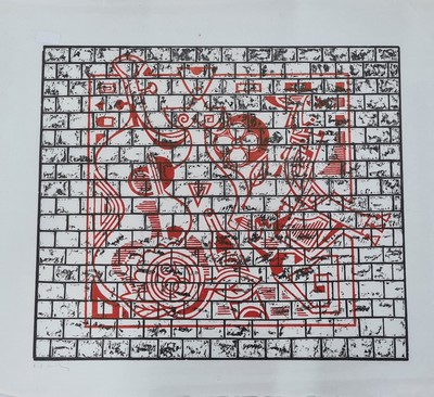 Image Emil Bert Hartwig, 1907 Marl-Sinsen-1996 Freinsheim, 4 Farbholzschnitte auf Japanpapier, ...