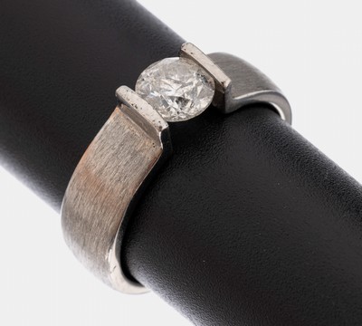 Image 26872003 - Palladium Brillant-Ring, PD 950/000, 1 Brillant ca. 1.05 ct l.get.Weiß(I)/p3, RW ...