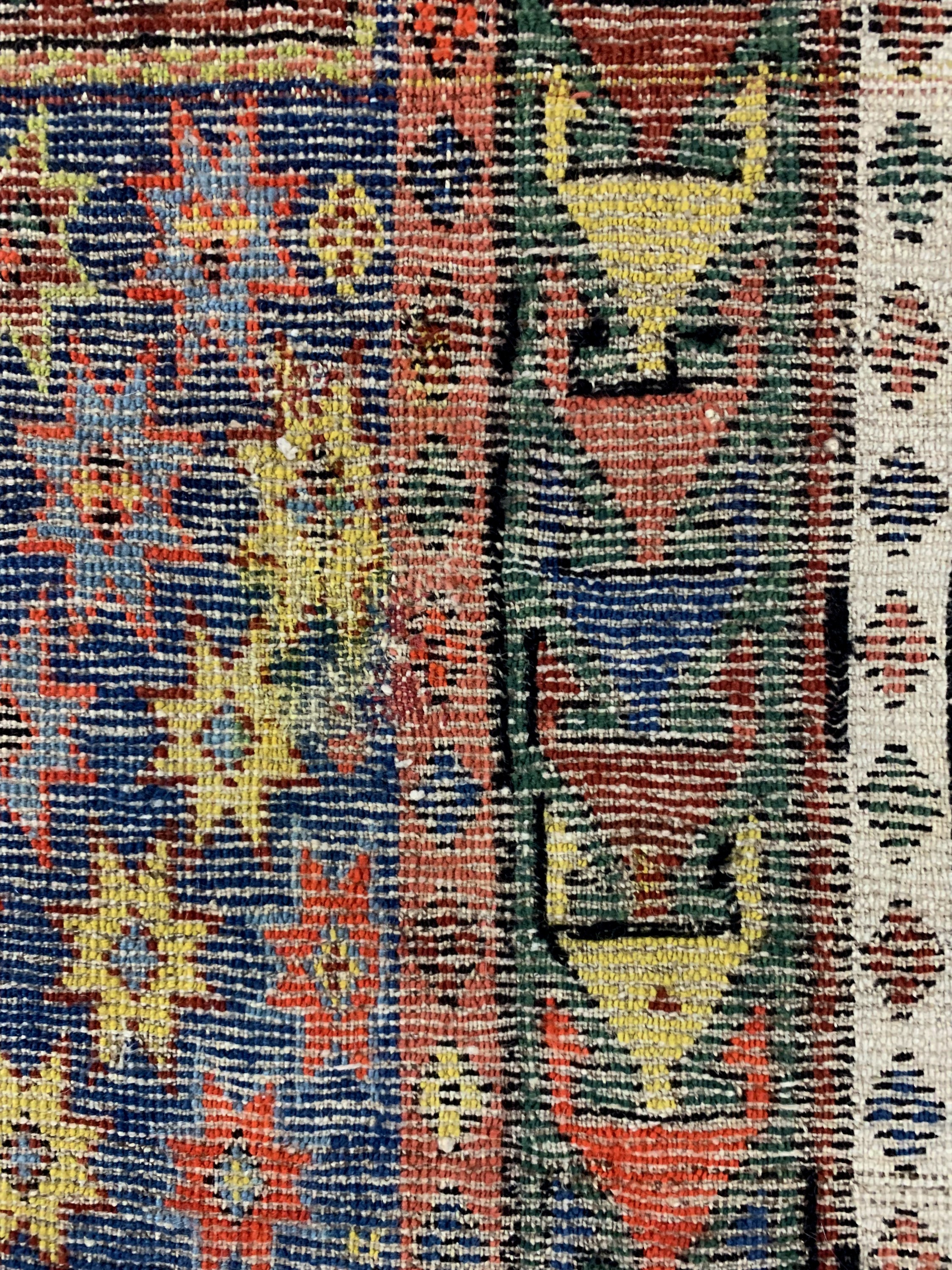 Detail g: Karabagh"Gebetsteppich"antik, Kaukasus, 19.Jhd, Wolle auf Wolle, ca. 128 x 98 cm, minimal verkürzt, EHZ: 2-3(vgl. Lit. Battenberg Band 1 ...