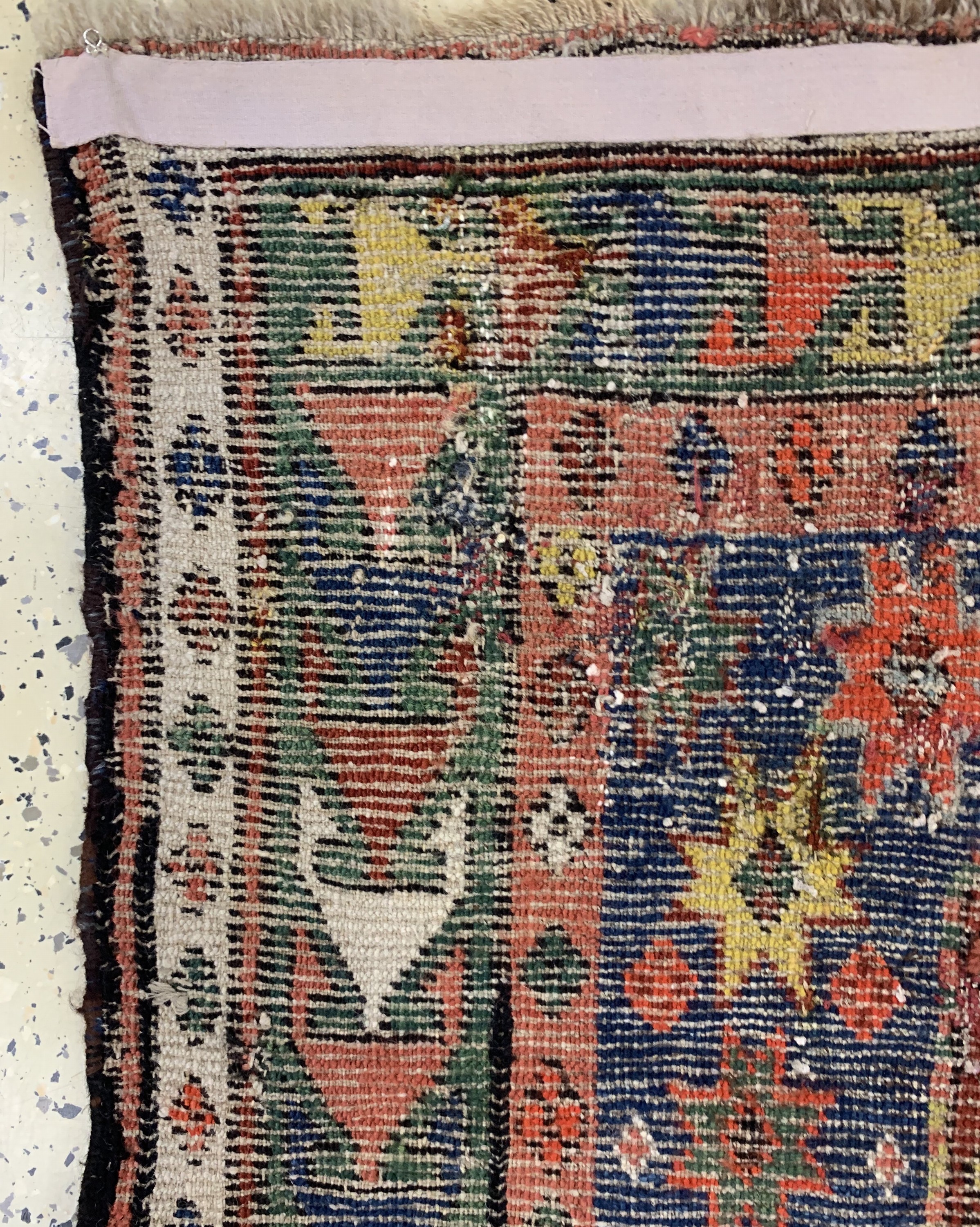 Detail h: Karabagh"Gebetsteppich"antik, Kaukasus, 19.Jhd, Wolle auf Wolle, ca. 128 x 98 cm, minimal verkürzt, EHZ: 2-3(vgl. Lit. Battenberg Band 1 ...