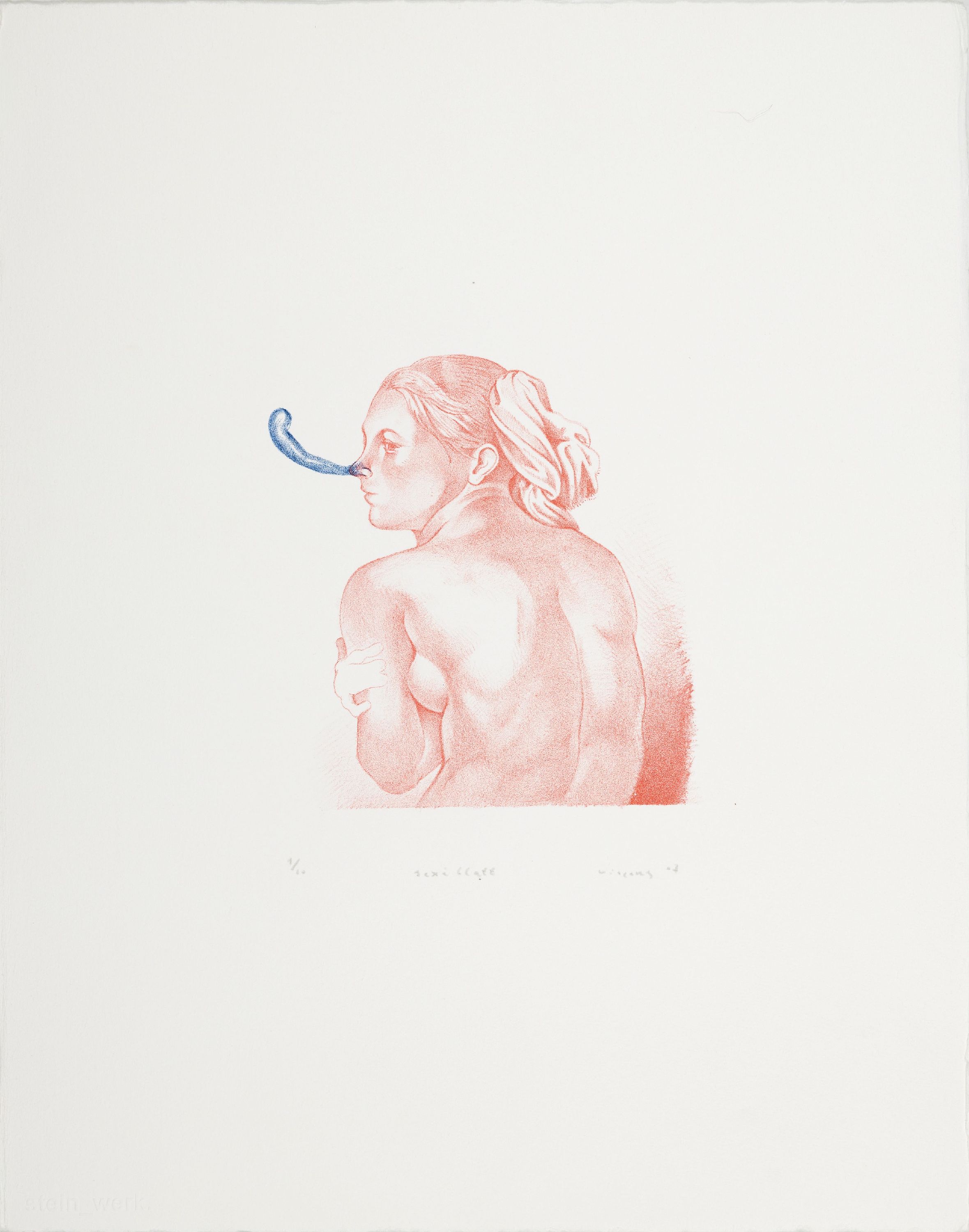 Detail k: Steve Viezens, geb. 1981 Chemnitz, "Sexiblatt" 2007 Ed. 1/10 und "Anonymus" 2007 Ed. 1/16, ungerahmt ca. 44x33 cm; Viezens ...