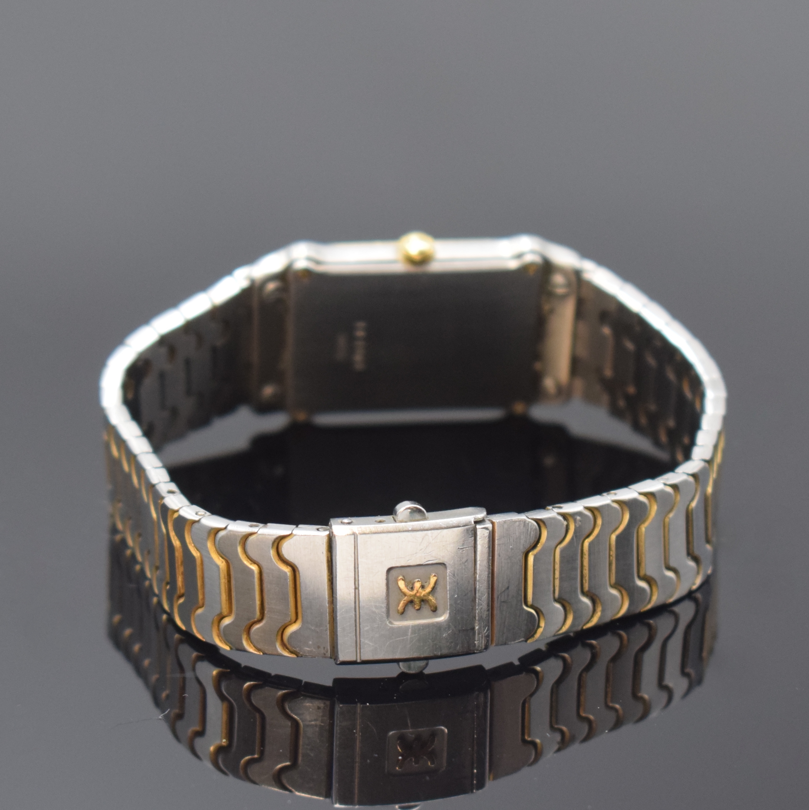 Detail b: EBEL Sport Classic Damenarmbanduhr mit Diamantbesatz Referenz 181901, Schweiz um 1995, quarz, Edelstahl/Gold komb. inkl. orig. Gliederband, Boden ...