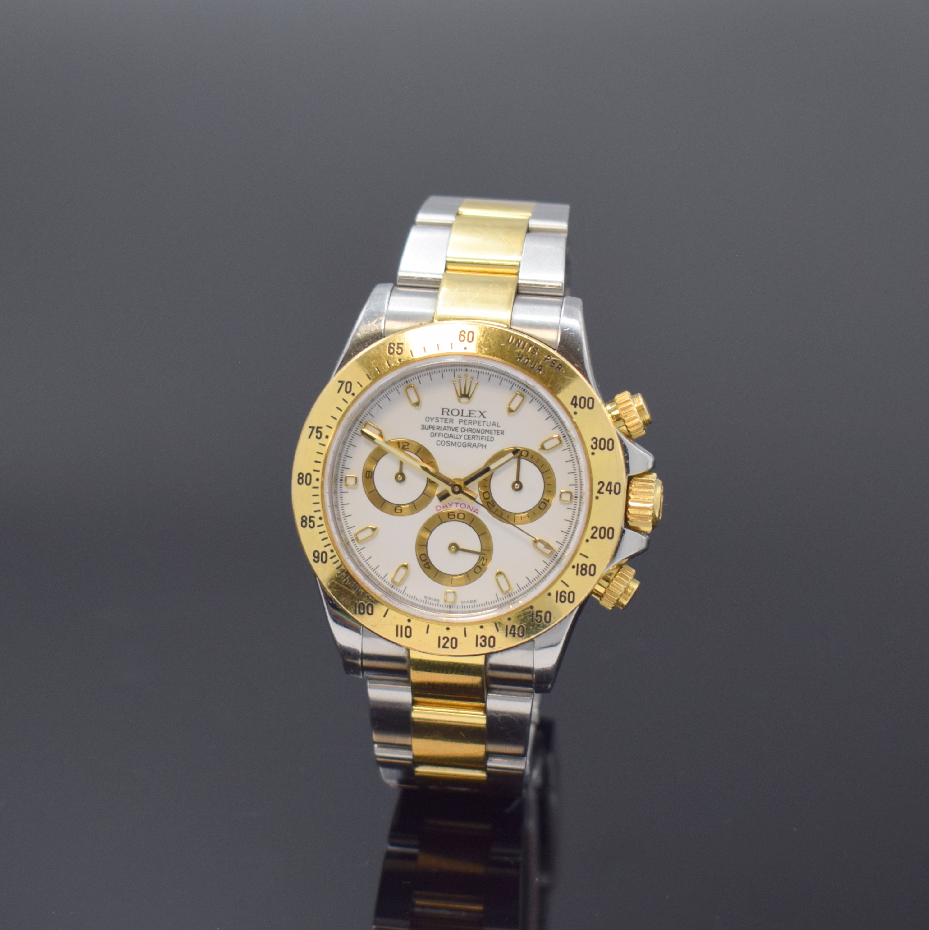 ROLEX Herrenarmbanduhr Oyster Perpetual Cosmograph Daytona Referenz 116523, Automatik, Random-Serie, Schweiz um 2013, Chronometer der Superlative in ...