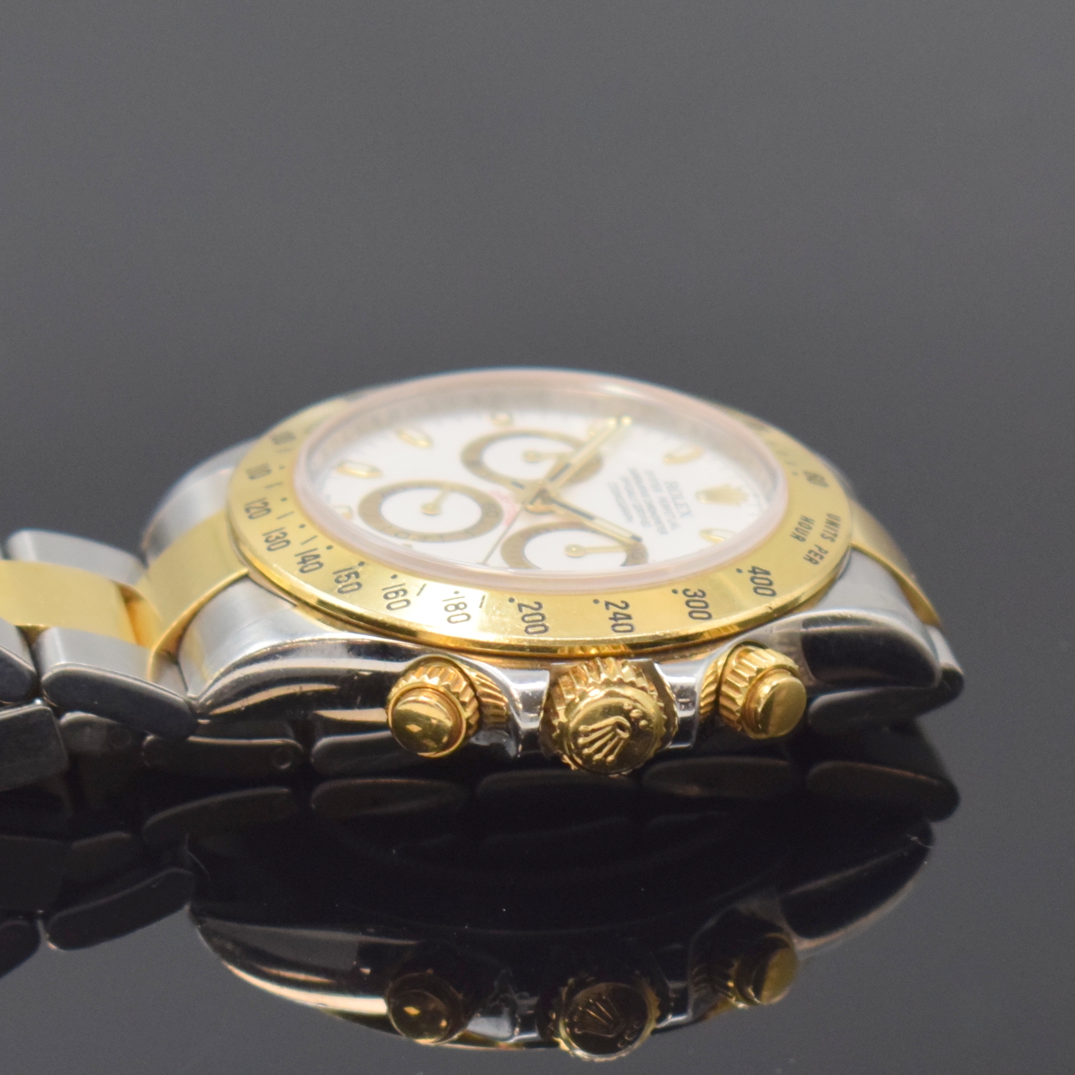 Detail c: ROLEX Herrenarmbanduhr Oyster Perpetual Cosmograph Daytona Referenz 116523, Automatik, Random-Serie, Schweiz um 2013, Chronometer der Superlative in ...