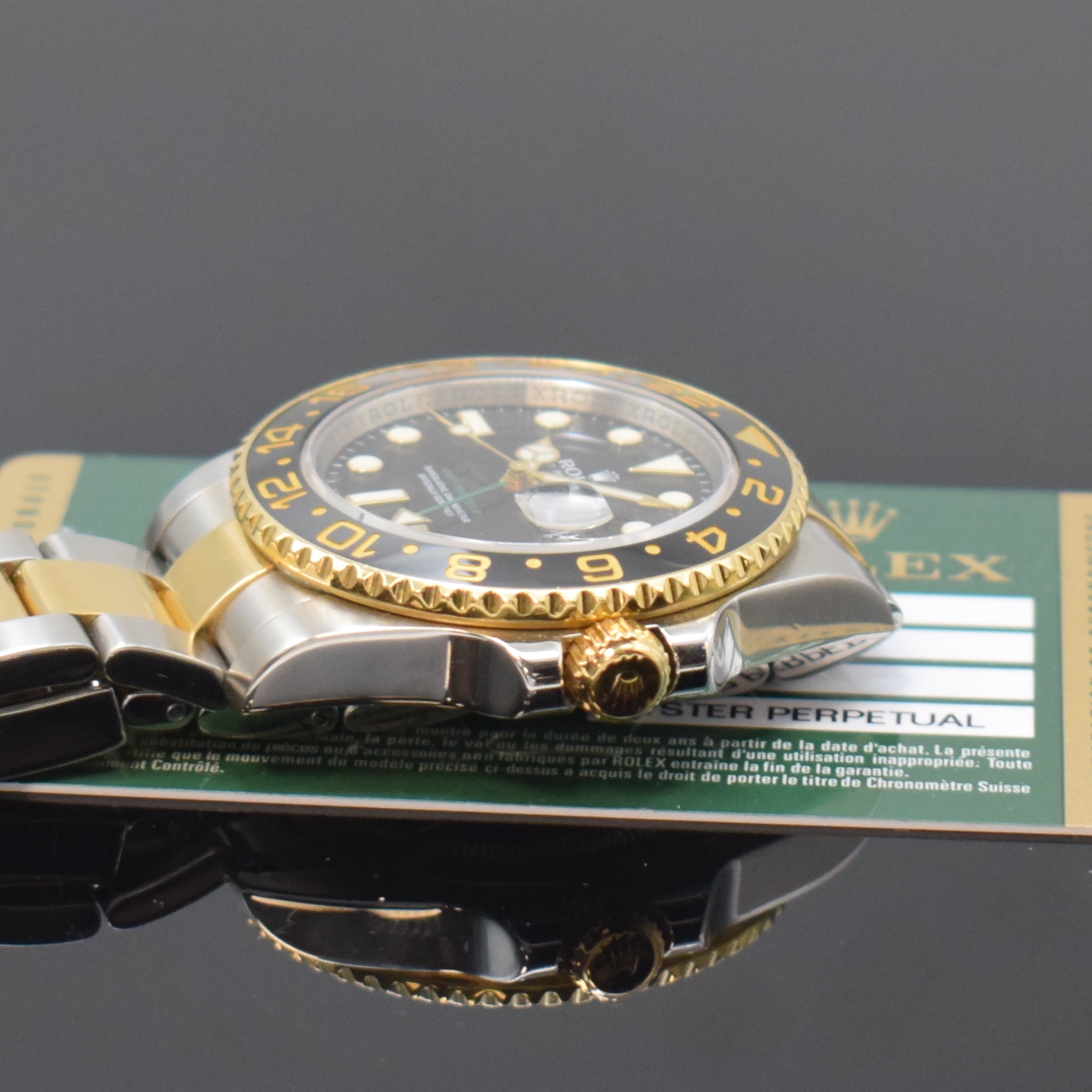 Detail c: ROLEX Herrenarmbanduhr Oyster Perpetual Date GMT-Master II Referenz 116713LN, Automatik, D-Serie, LC 170, Chronometer der Superlative in ...
