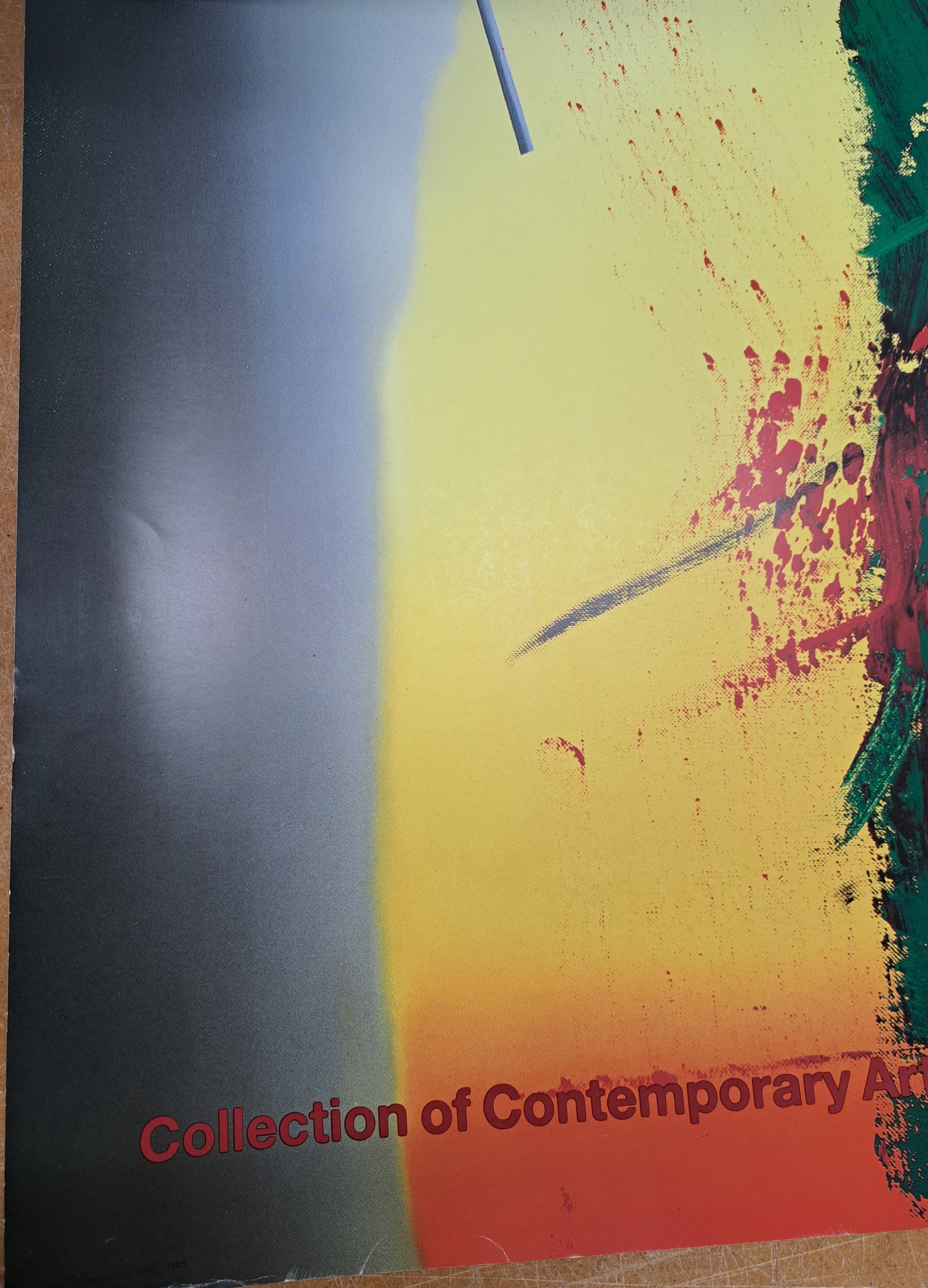 Detail o: Gerhard Richter, geb. 1932 Dresden, Titel: D.G. Collection of Contemporary Art, Farboffset, handsign., ca. 117x117 cm, herausgeber: Achenbach Edition ...