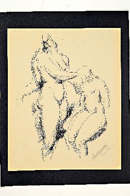 26872567k - Alexander Archipenko, 1887-1964, zwei Damenakte, handsignierte Lithografie, auf ...
