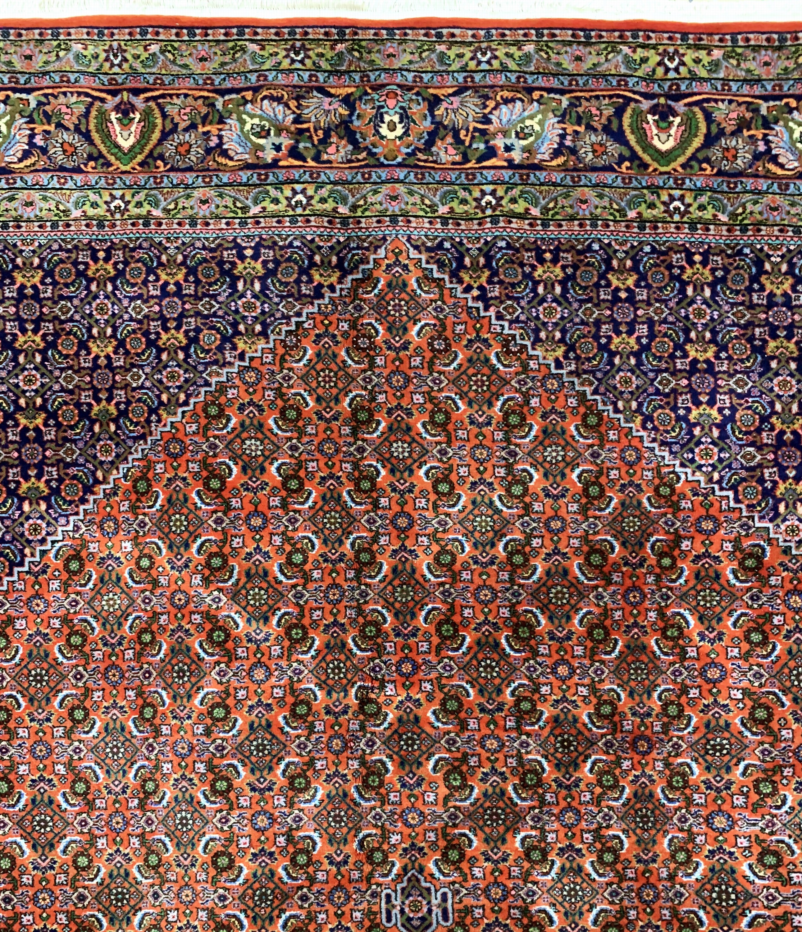 Detail e: Bidjar Kork fein, Persien, Mitte 20.Jhd, Korkwolle auf Baumwolle, ca. 396 x 300 cm, EHZ: 1-2