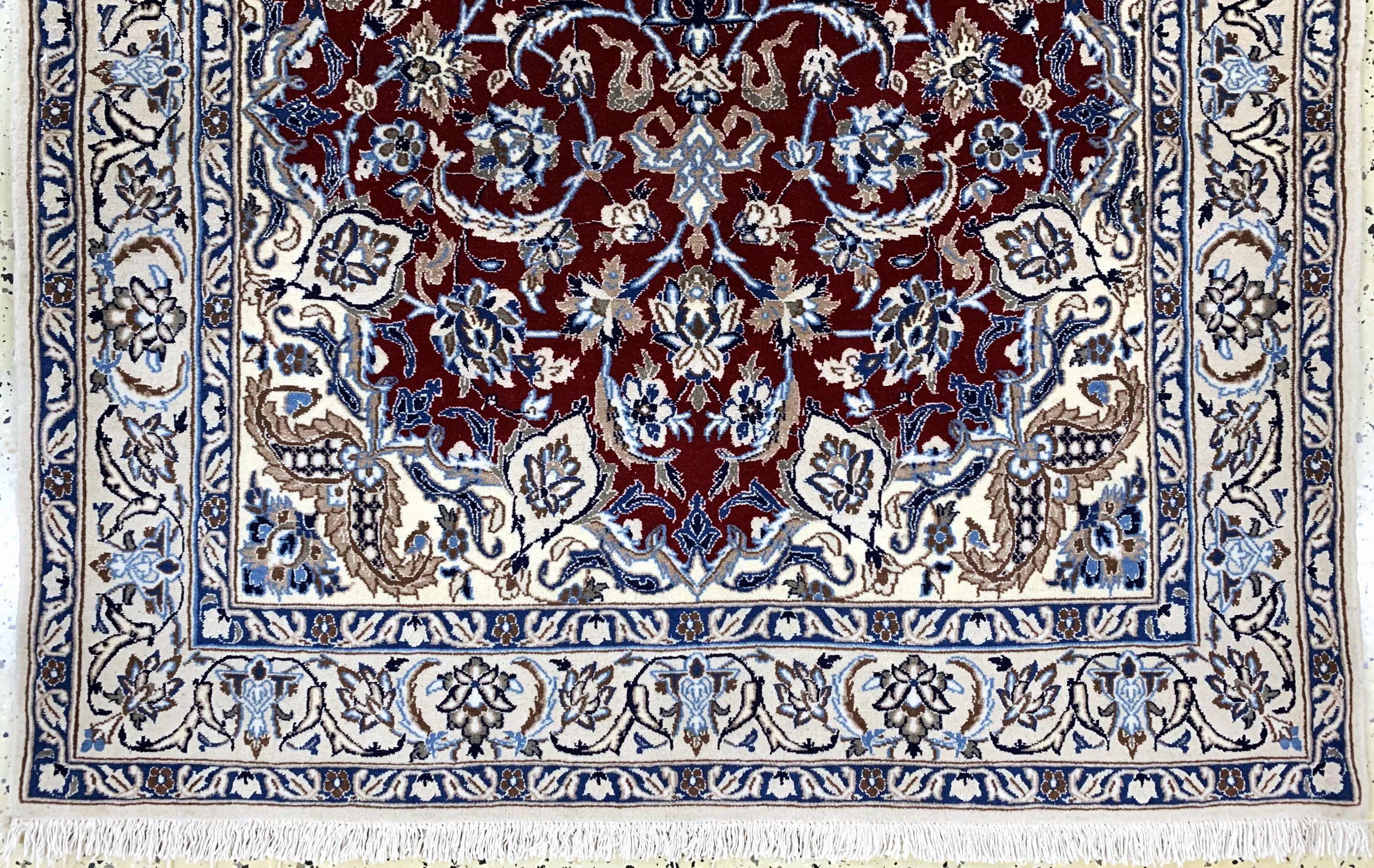 Detail c: Nain, Persien, Ende.20.Jhd., Wolle mit Seide, ca. 197 x 124 cm, EHZ: 1-2