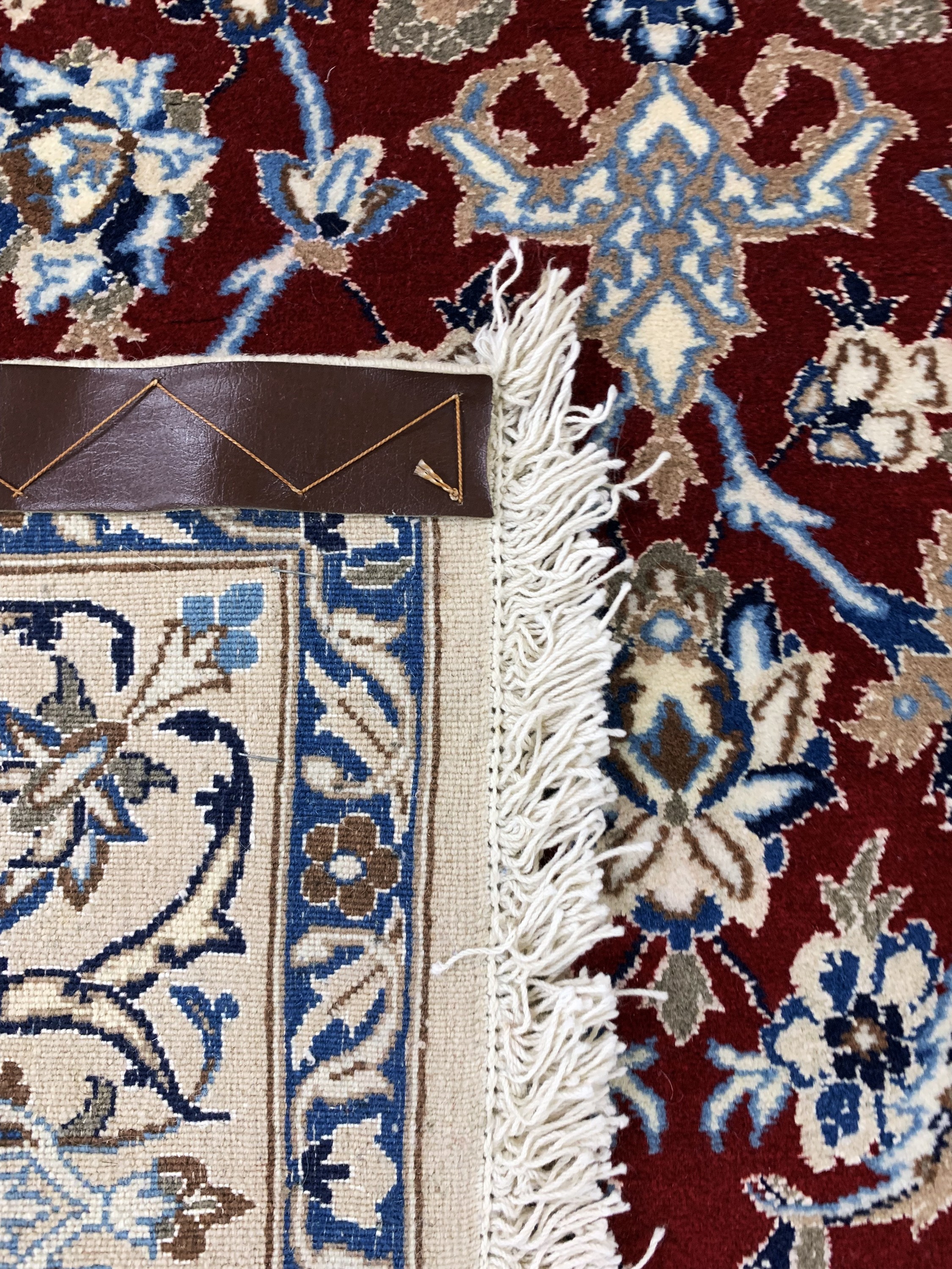 Detail e: Nain, Persien, Ende.20.Jhd., Wolle mit Seide, ca. 197 x 124 cm, EHZ: 1-2