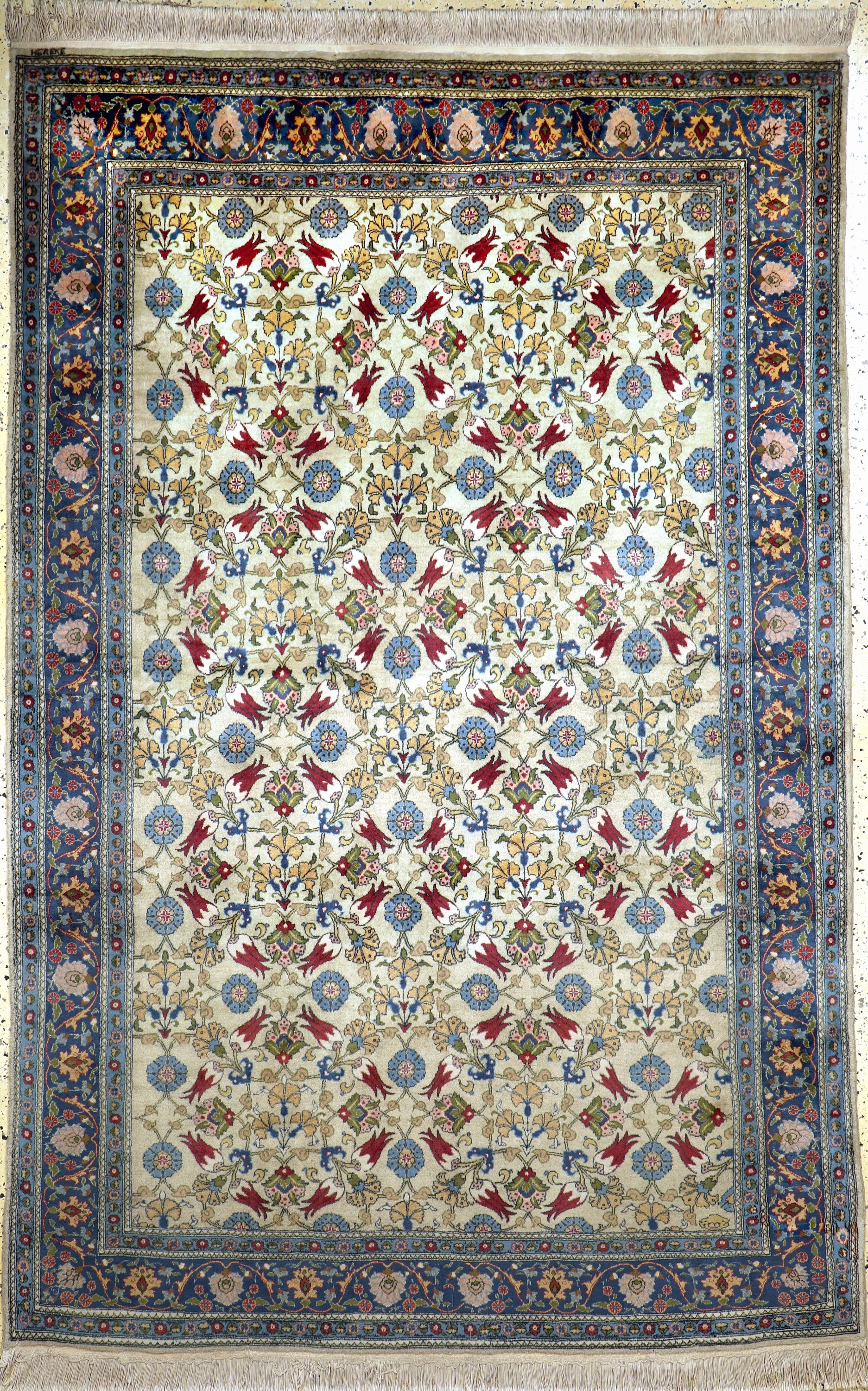 Hereke sign., Türkei, Mitte 20.Jhd., Wolle auf Baumwolle, ca. 260 x 170 cm, EHZ: 2