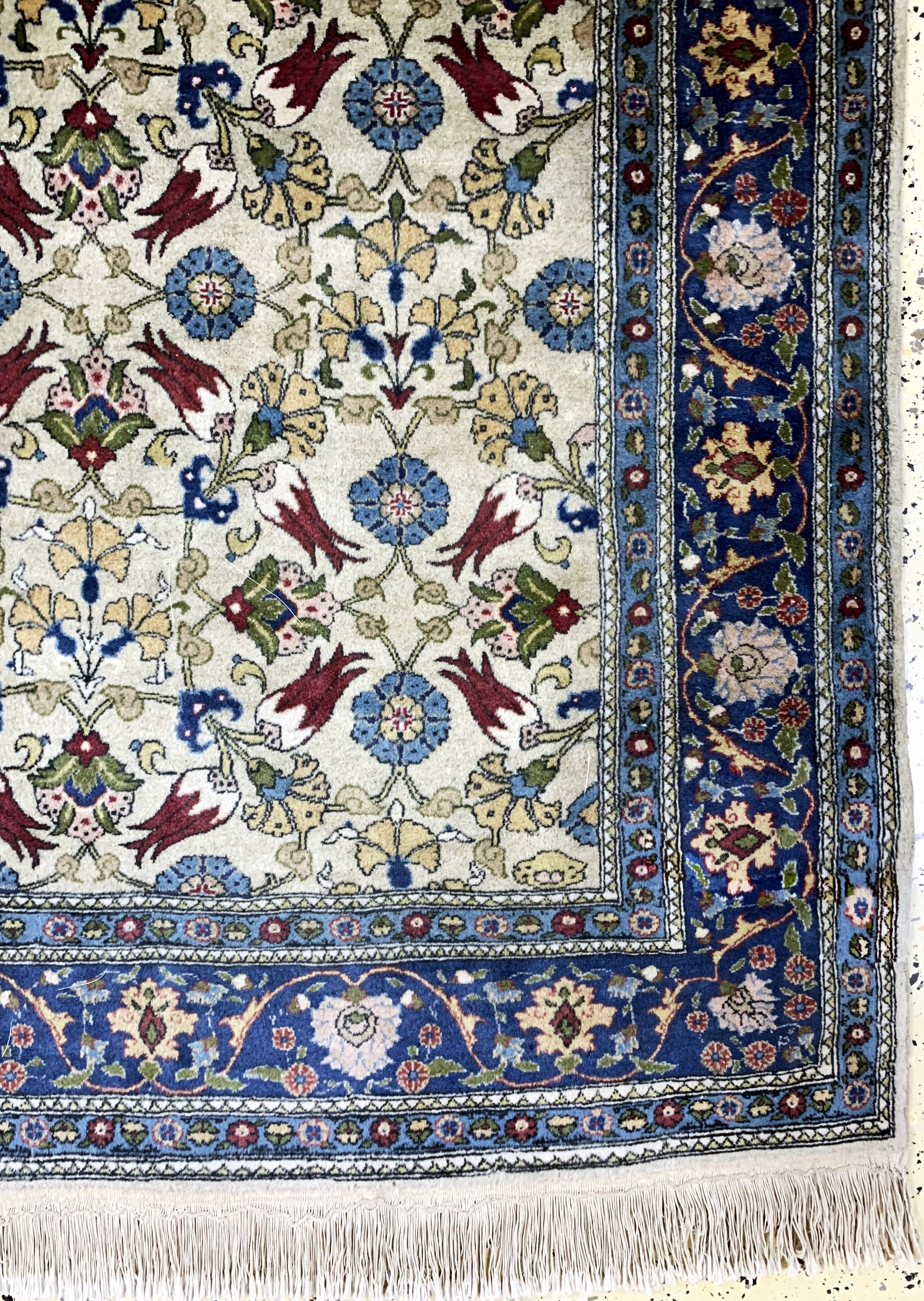Detail a: Hereke sign., Türkei, Mitte 20.Jhd., Wolle auf Baumwolle, ca. 260 x 170 cm, EHZ: 2