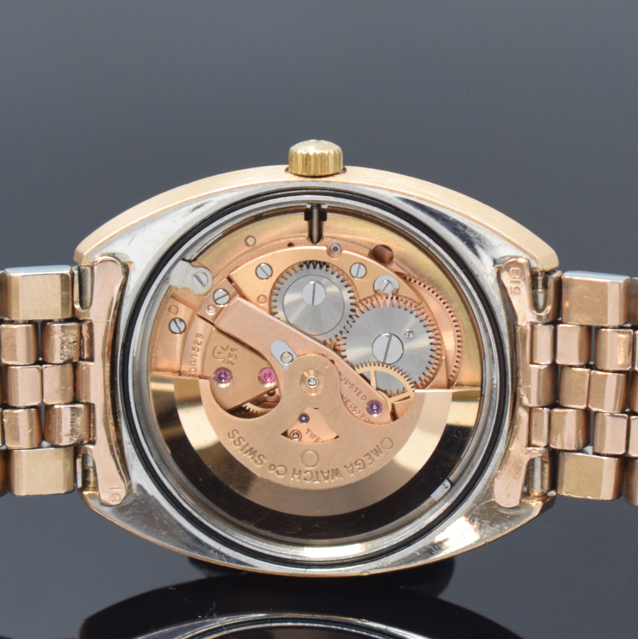 Detail f: OMEGA Constellation Chronometer Armbanduhr Referenz CE 168.019, Automatik, Schweiz um 1969, Edelstahl m. Rotgold-Haube inkl. rotverg. orig. ...
