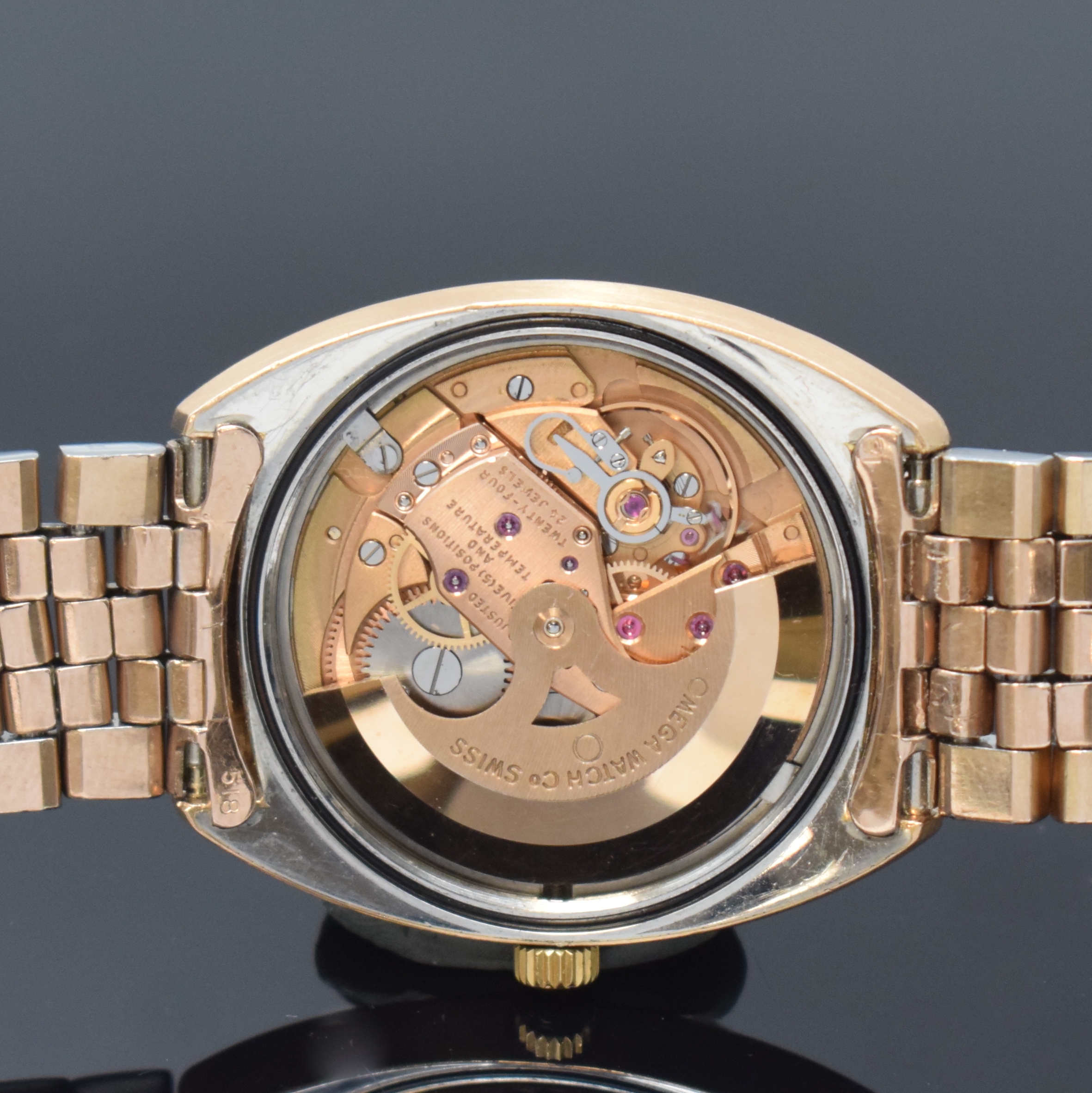 Detail g: OMEGA Constellation Chronometer Armbanduhr Referenz CE 168.019, Automatik, Schweiz um 1969, Edelstahl m. Rotgold-Haube inkl. rotverg. orig. ...