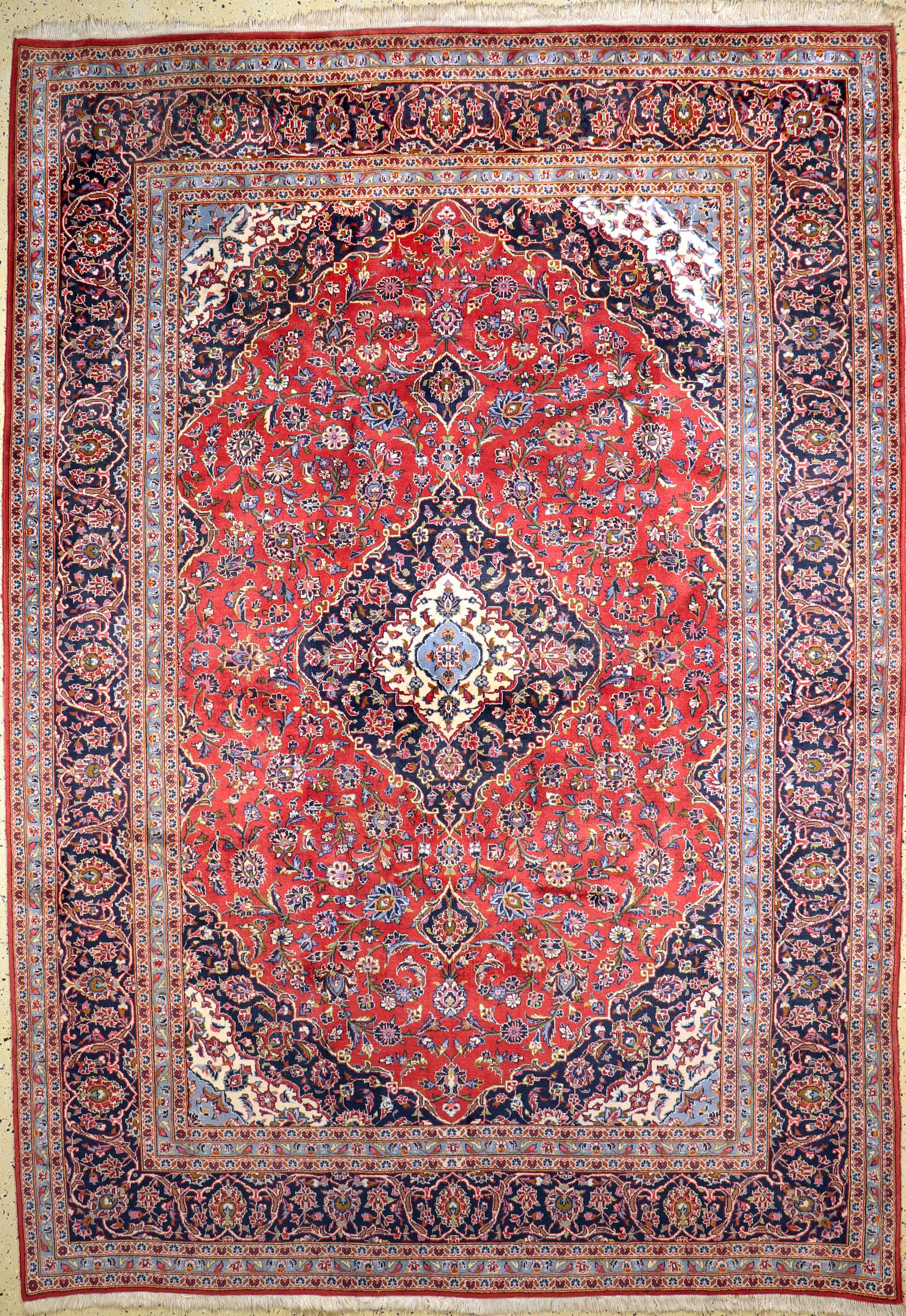 Keschan Kork, Persien, Ende 20.Jhd, Korkwolle auf Baumwolle, ca. 352 x 250 cm, EHZ: 1-2