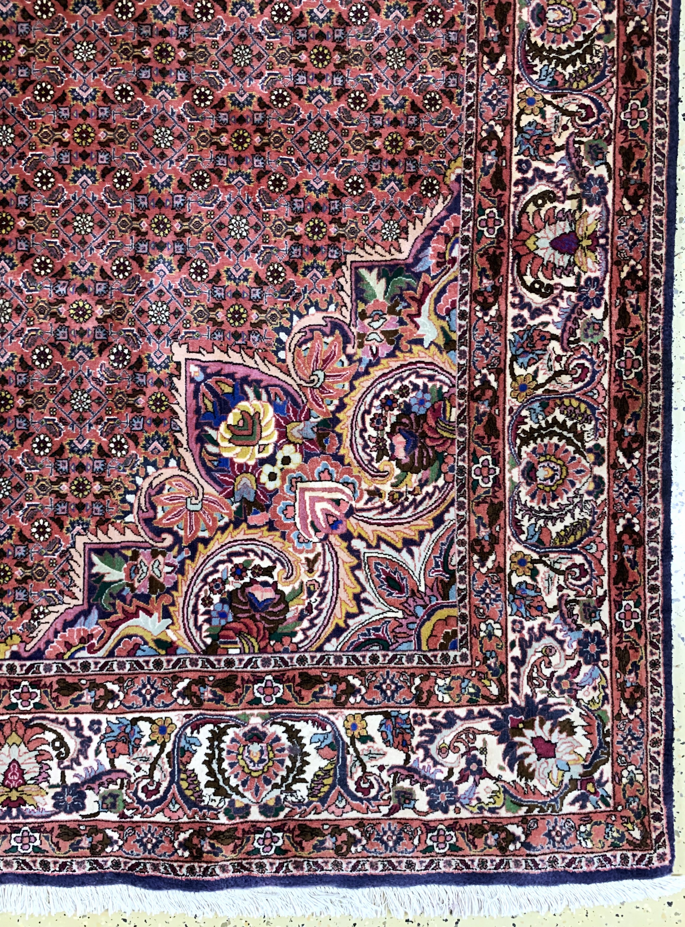 Detail a: Bidjar, Persien, Mitte 20.Jhd., Wolle auf Baumwolle, ca. 304 x 304 cm, EHZ: 2 (verblasst).