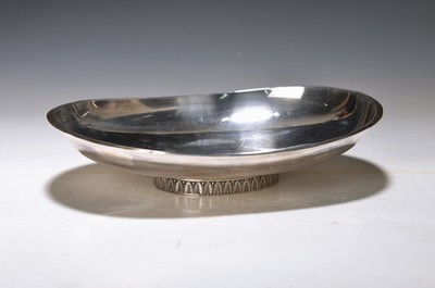 Image 26875355 - Ovale Fußschale, Wilhelm Binder, Sterlingsilber, wohl 60er Jahre, Fuß mit ...