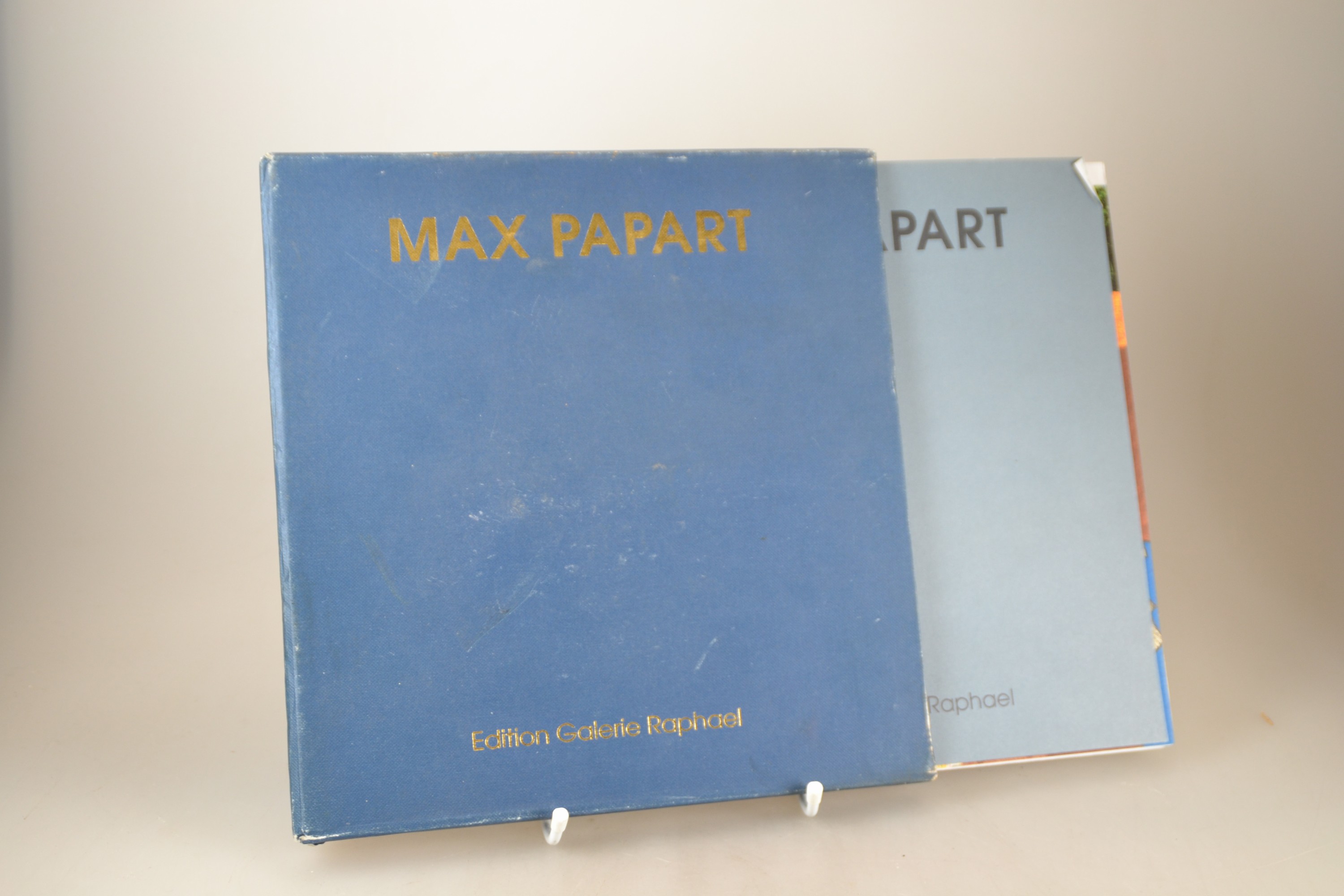 Detail a: Max Papart (1911 Marseille-1994 Paris): 2 Kataloge je mit handsignierter Original -Lithographie, Jean-Marie Dunoyer: Max Papart. Oeuvres sur Papier. ...
