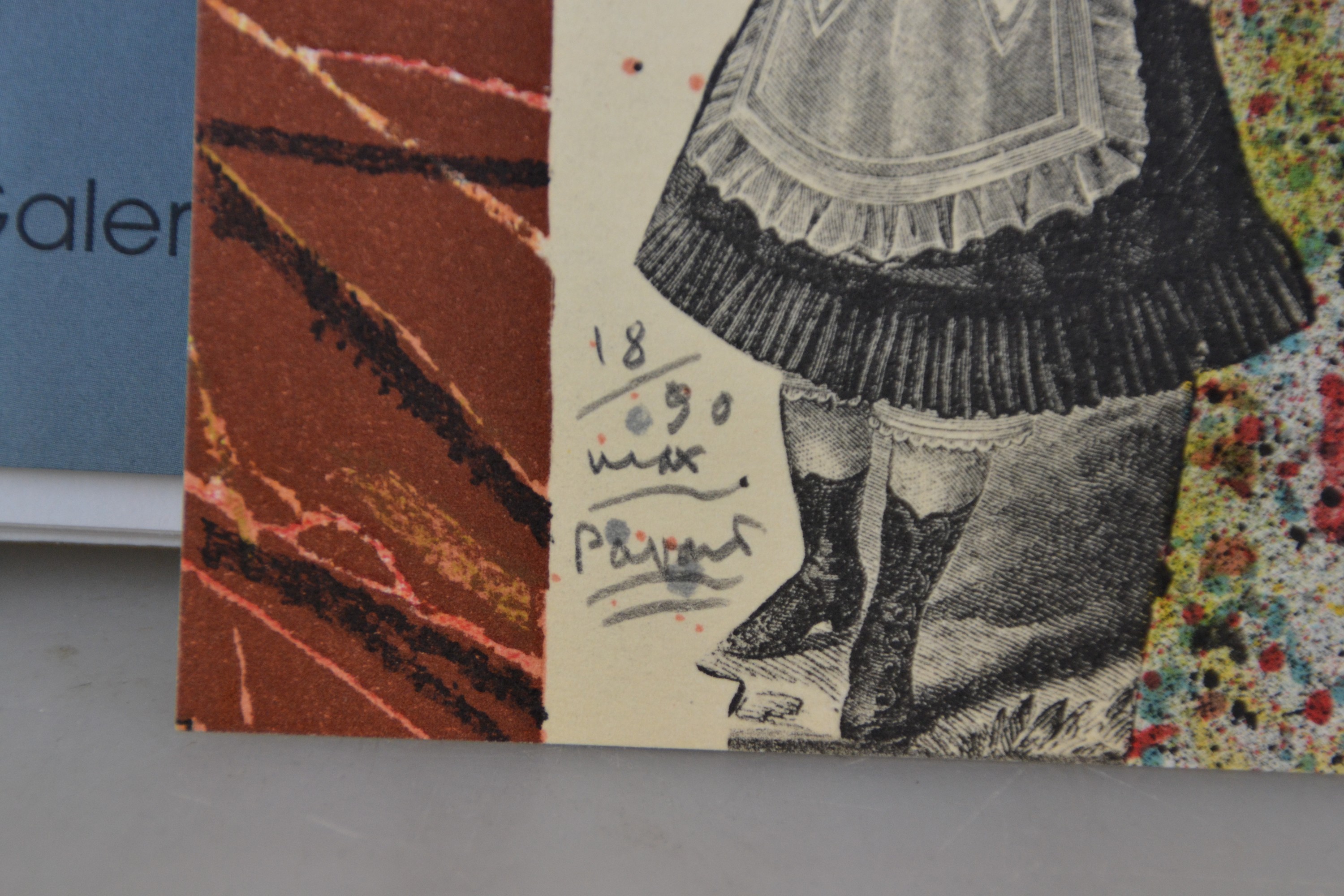 Detail b: Max Papart (1911 Marseille-1994 Paris): 2 Kataloge je mit handsignierter Original -Lithographie, Jean-Marie Dunoyer: Max Papart. Oeuvres sur Papier. ...