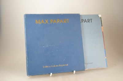 26875824a - Max Papart (1911 Marseille-1994 Paris): 2 Kataloge je mit handsignierter Original ...