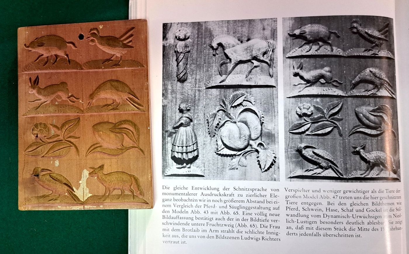 Detail o: Kleine Holzmodelsammlung für Gebäck, 14 Teile Provenienz Merck und Wedekind Raum Darmstadt, 17.- 19.. Jh., Modelschnitzkunst aus verschiedenen ...