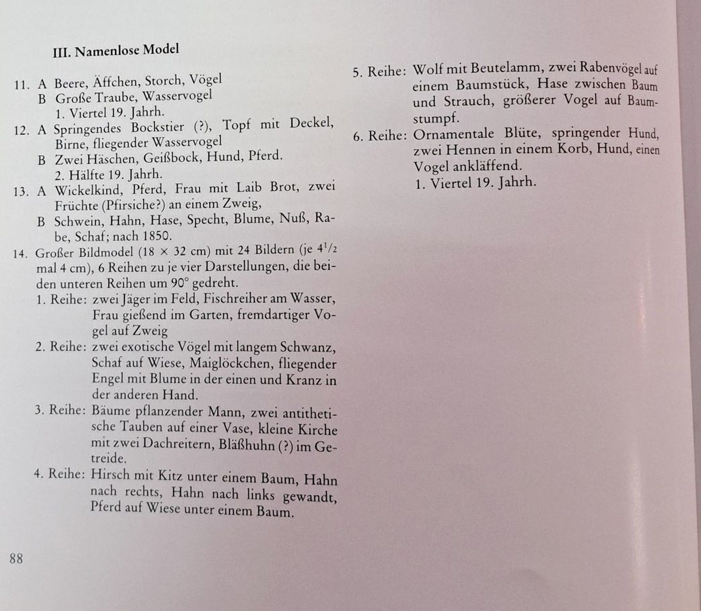 Detail r: Kleine Holzmodelsammlung für Gebäck, 14 Teile Provenienz Merck und Wedekind Raum Darmstadt, 17.- 19.. Jh., Modelschnitzkunst aus verschiedenen ...