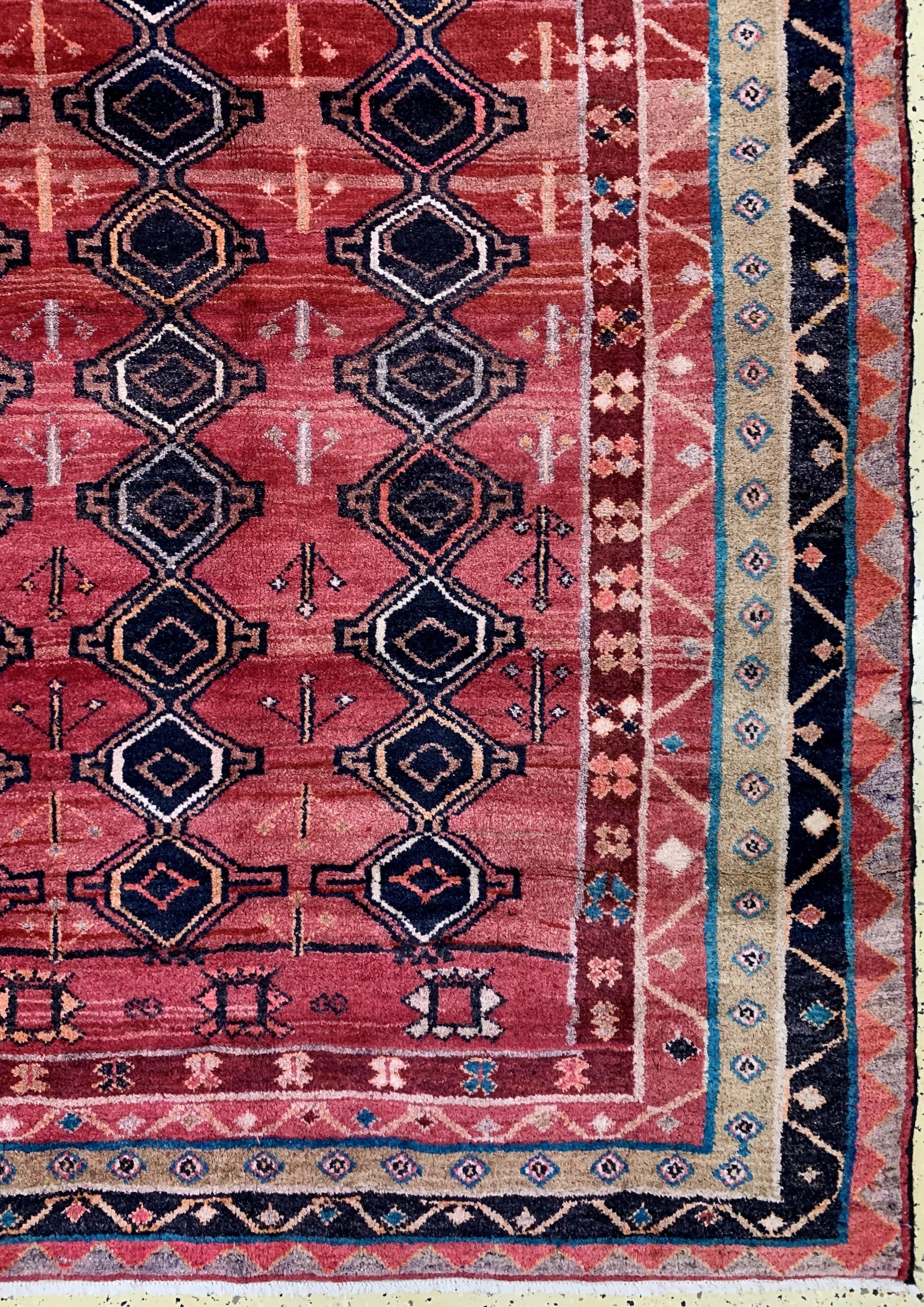 Detail a: Hamadan alt, Persien, Anfang 20.Jhd, Wolle auf Baumwolle, ca. 370 x 305 cm, EHZ: 3