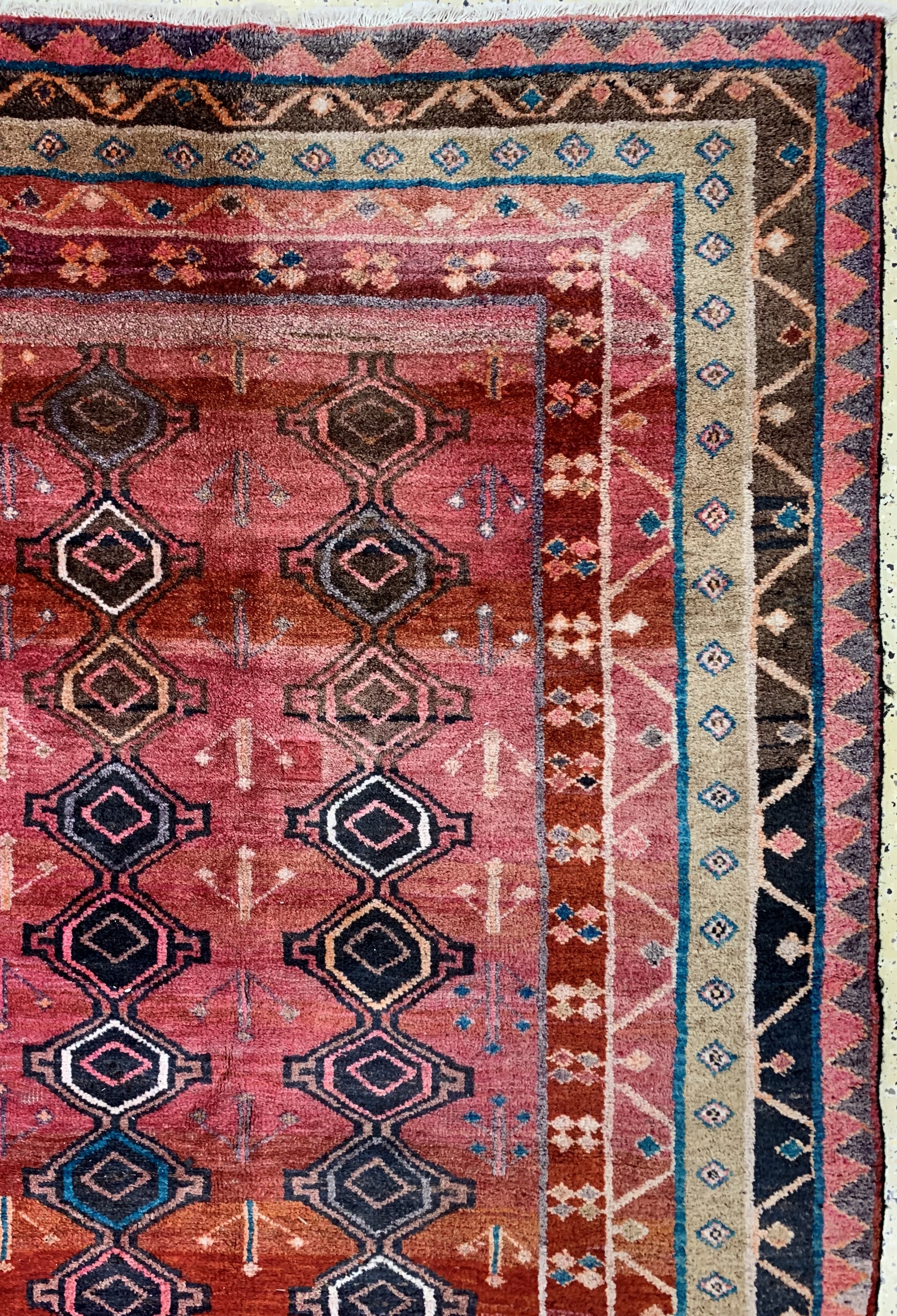 Detail e: Hamadan alt, Persien, Anfang 20.Jhd, Wolle auf Baumwolle, ca. 370 x 305 cm, EHZ: 3