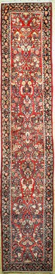 Image 26877751 - Us Re-Import Sarogh, Persien, Anfang 20.Jhd, Wolle auf Baumwolle, ca. 402 x 78 cm ...