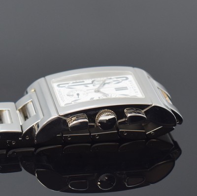 26877762c - BULGARI Armbandchronograph Modell Rettangolo Referenz RTC 49S, quarz, Edelstahlgeh. ...