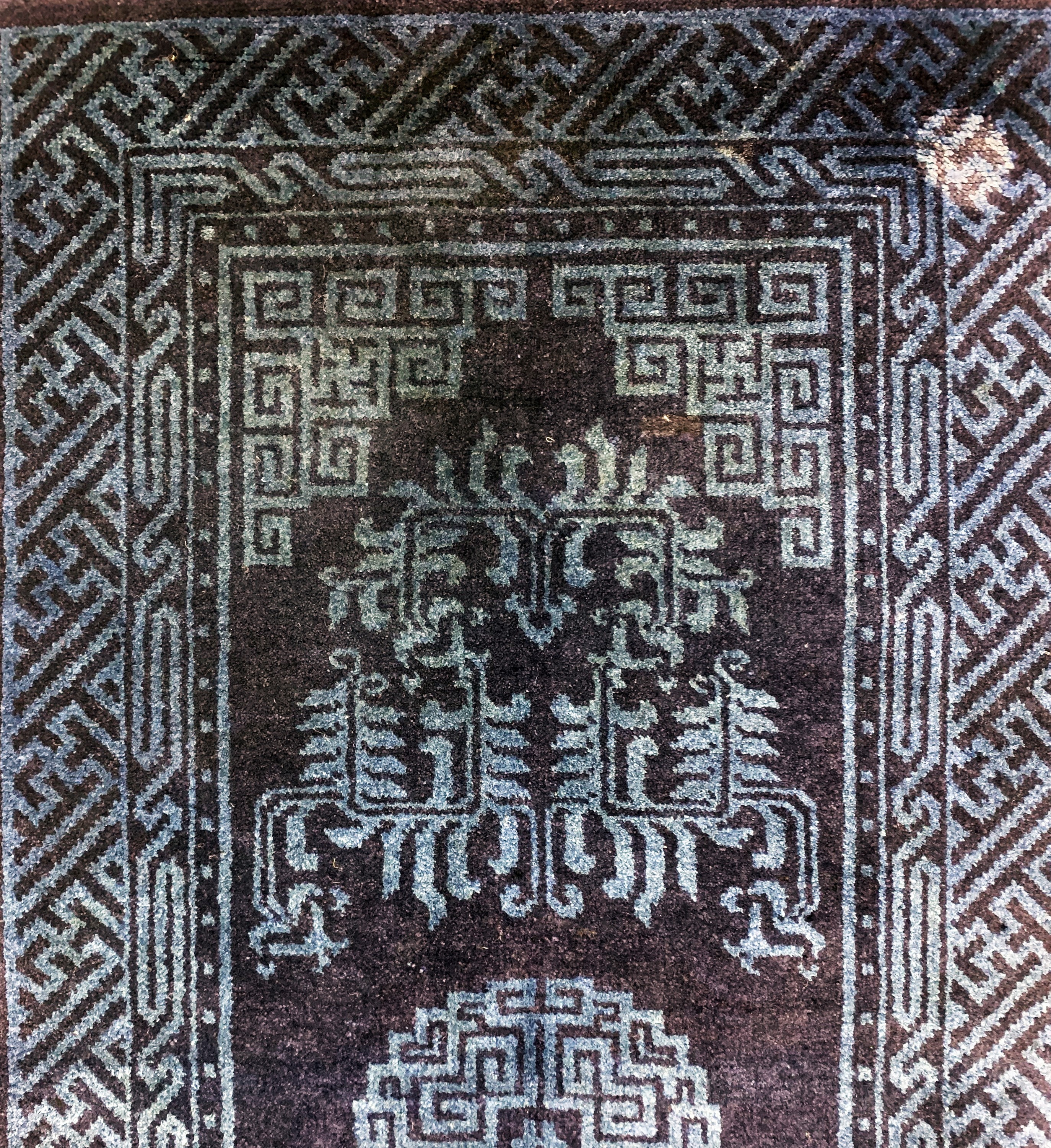 Detail a: Pao Tow antik, China, um 1900, Wolle auf Baumwolle, ca. 120 x 60 cm, EHZ: 2